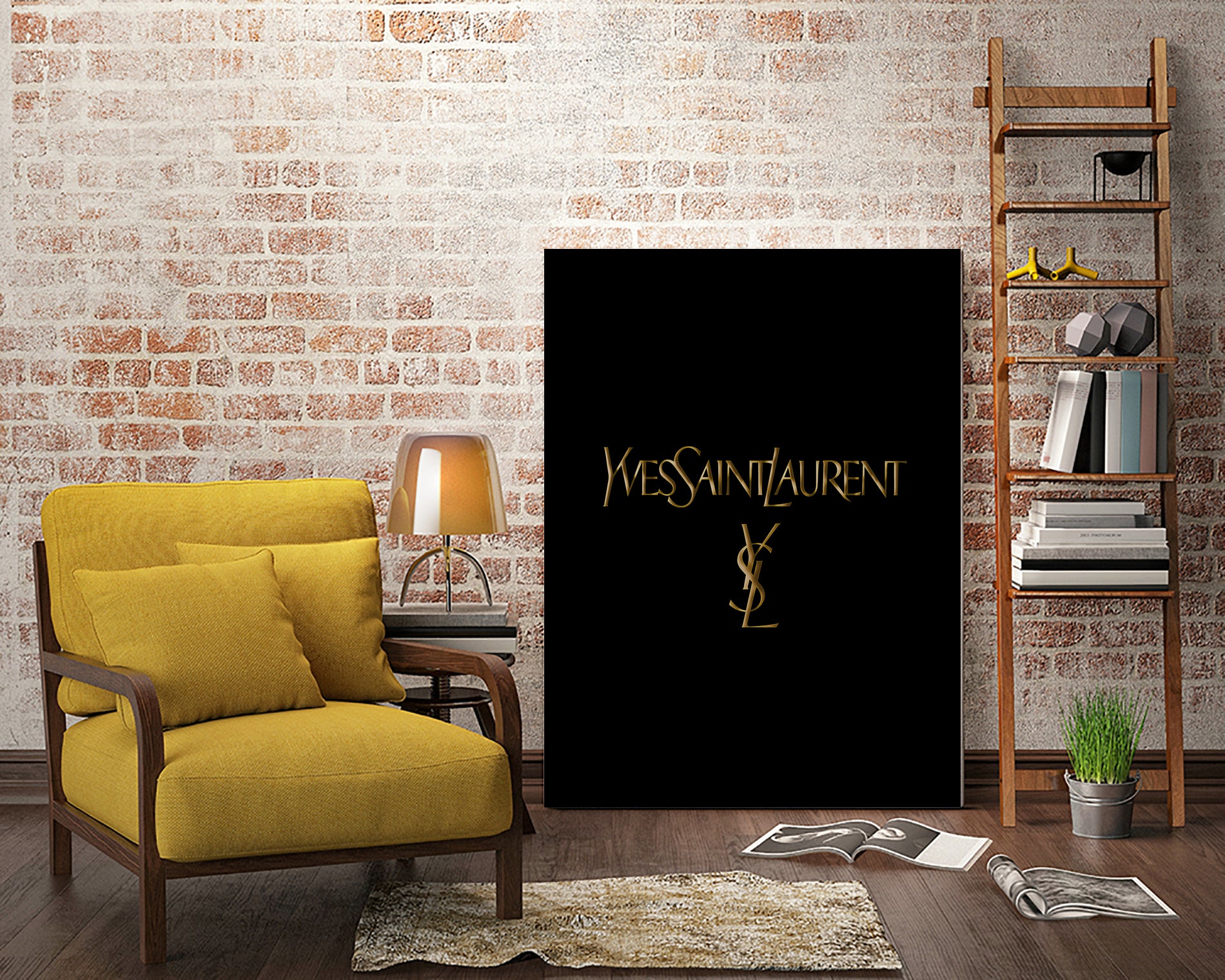 yves saint laurent by miguel angel romero franco on GIANT ART - black digital drawing