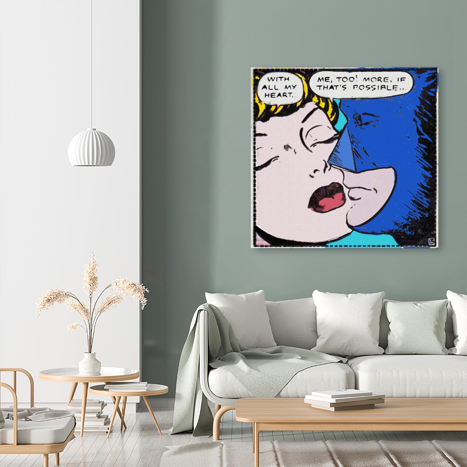 Super Hero Romance by TULIO ALMEIDA on GIANT ART - blue digital drawing