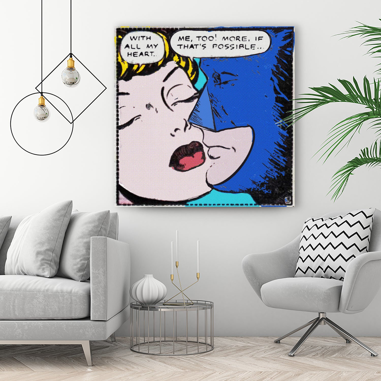 Super Hero Romance by TULIO ALMEIDA on GIANT ART - blue digital drawing