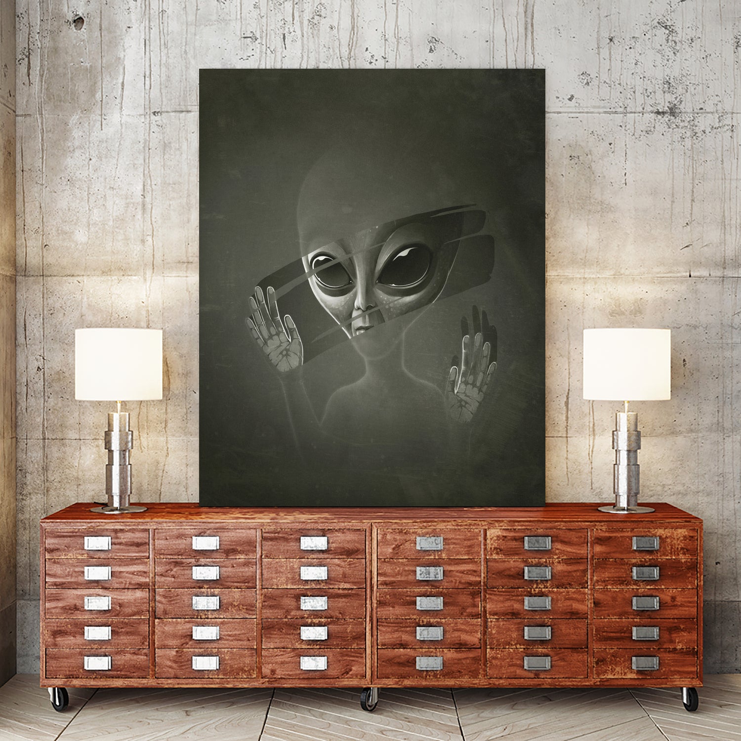 Alien by Lukáš Brežák on GIANT ART - black digital painting