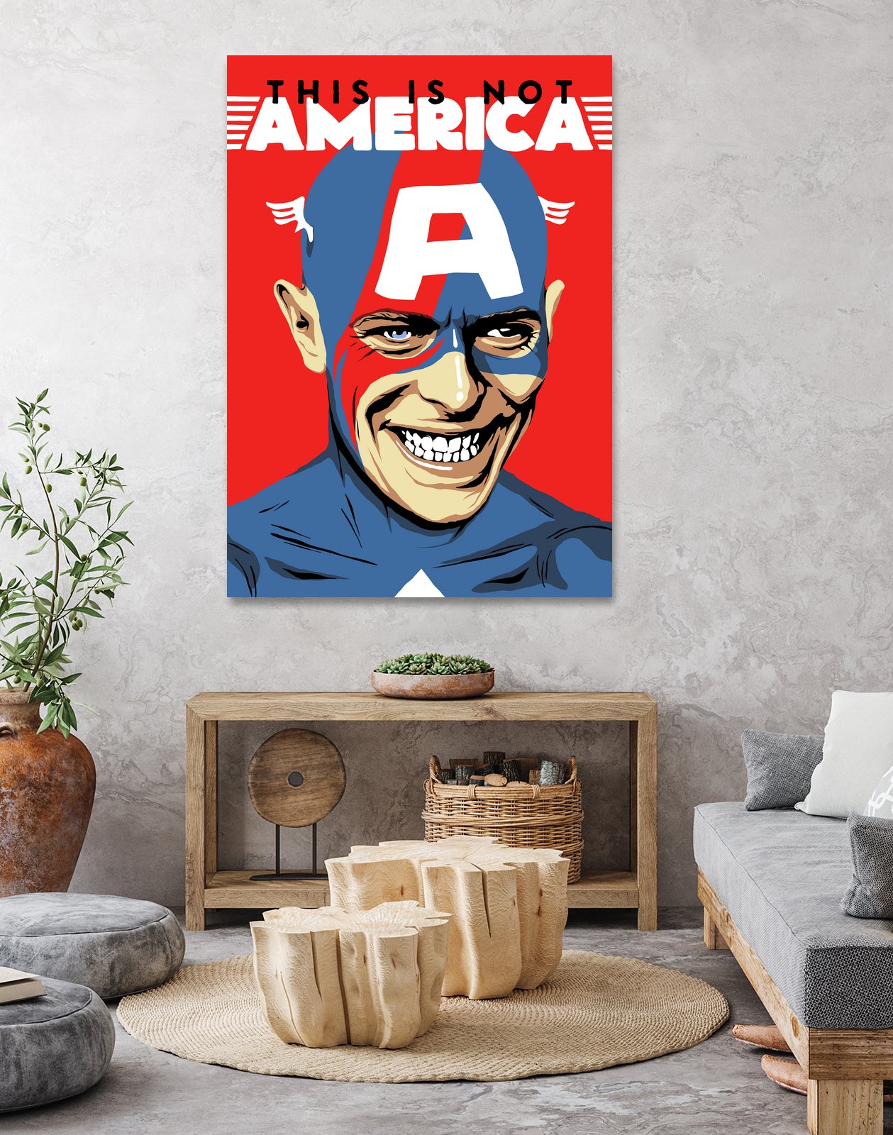 This is Not America by Bily Mariano da Luz on GIANT ART - red digital drawing