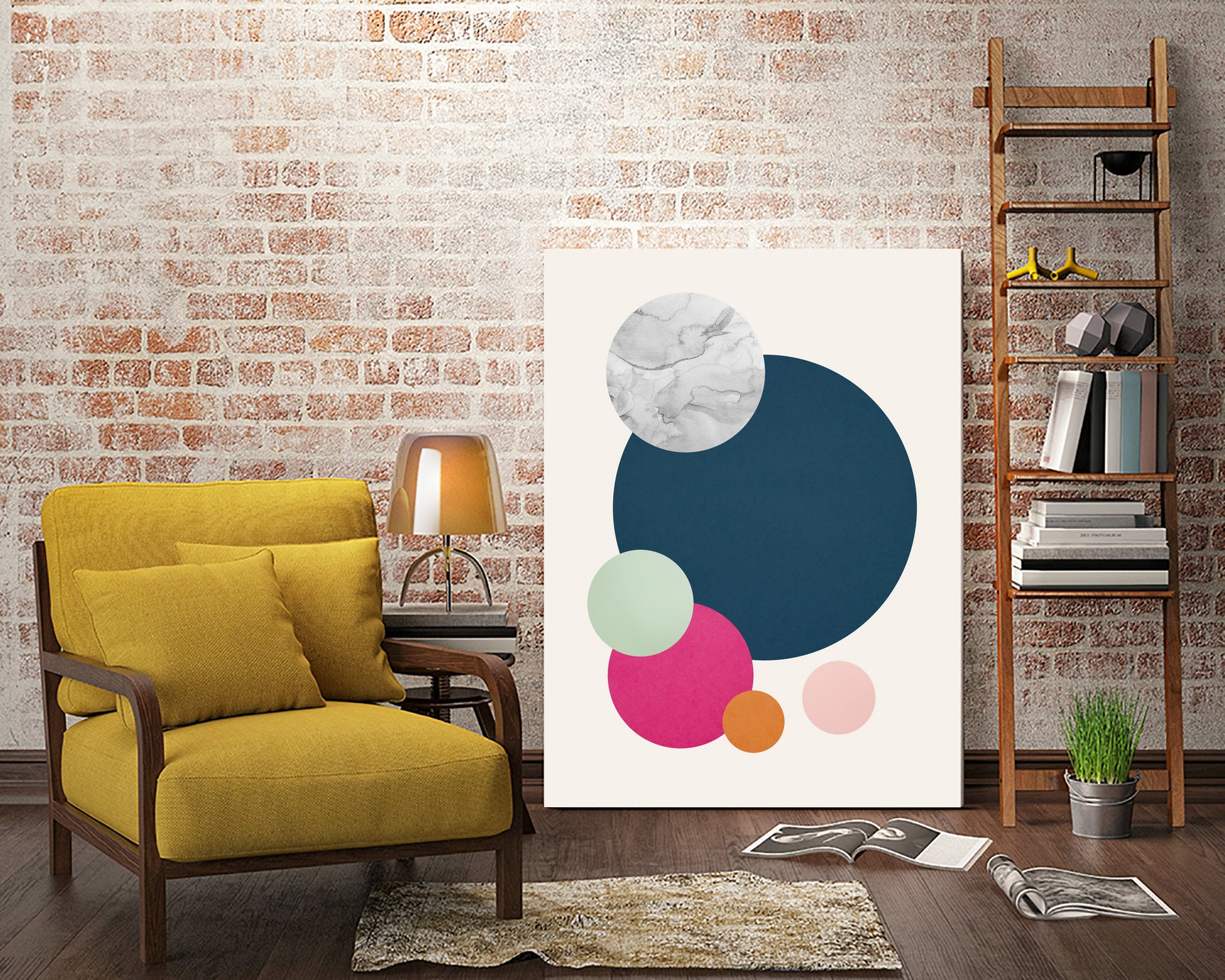 Geometric cutouts 04 by Vitor Costa on GIANT ART - blue digital painting