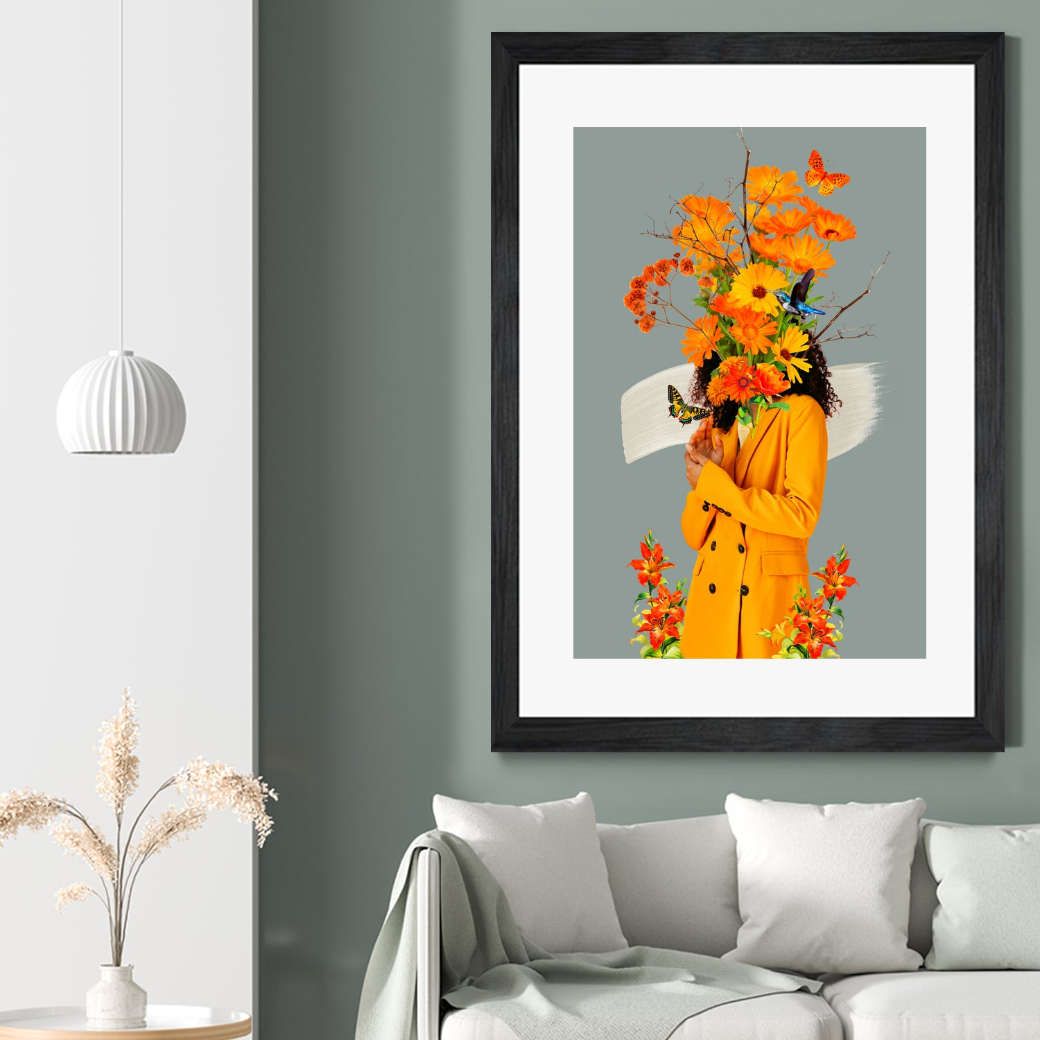 woman bloom collage by edson ramos on GIANT ART - gray photo manipulation