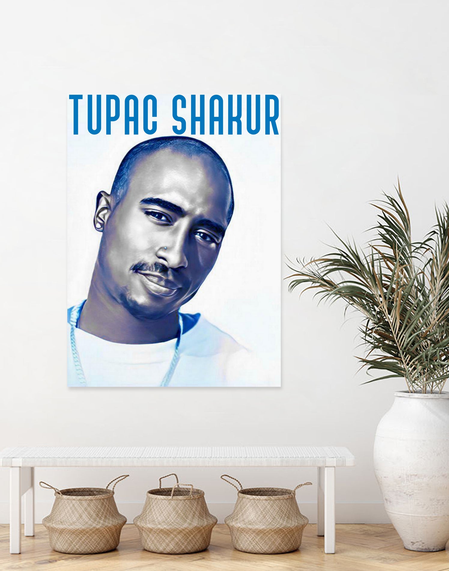 Tupac Shakur by Sergej Midas on GIANT ART - white digital drawing