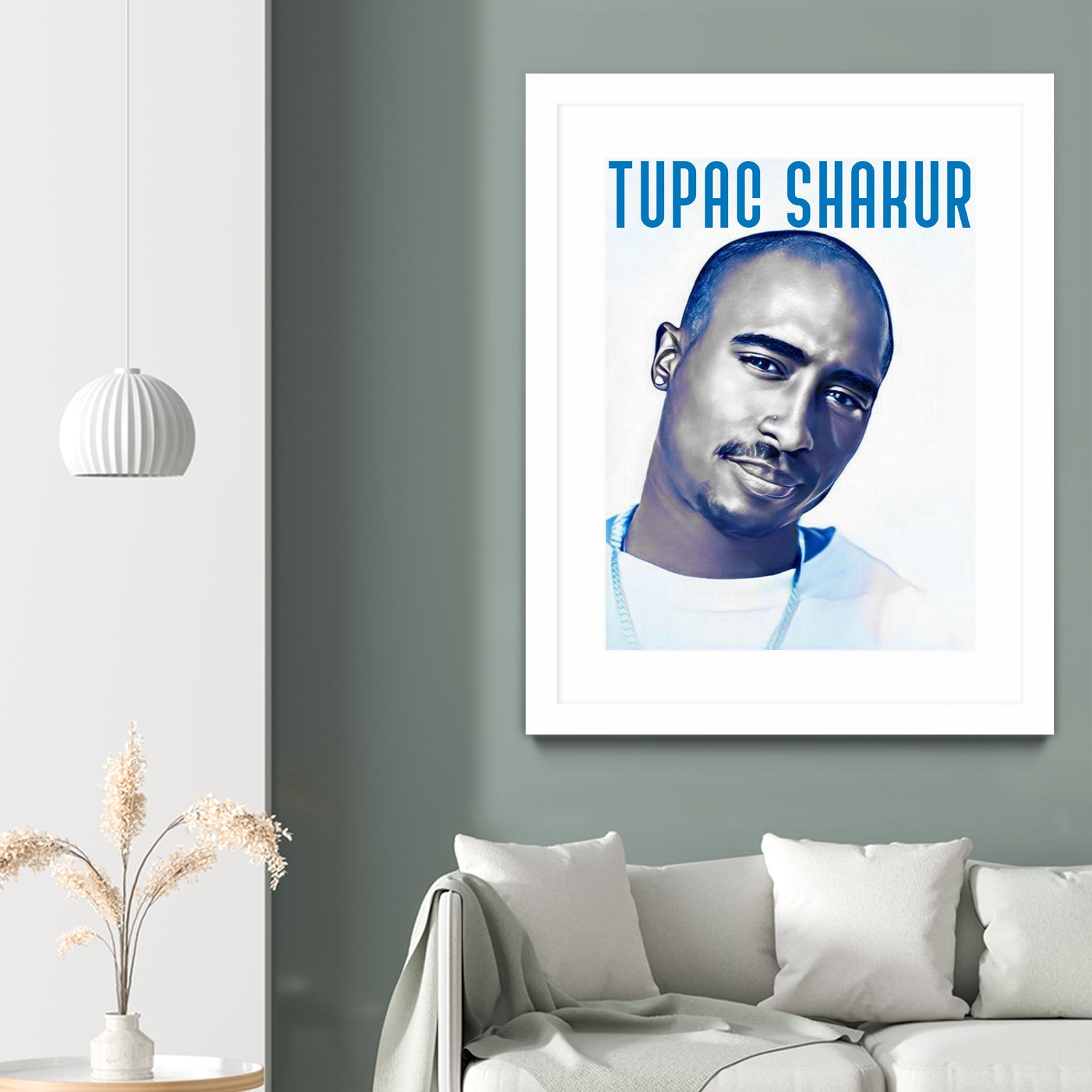 Tupac Shakur by Sergej Midas on GIANT ART - white digital drawing