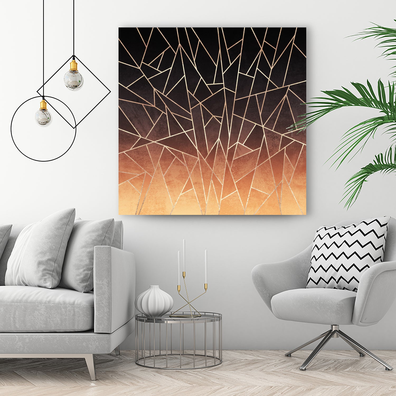 Shattered Ombre by Elisabeth Fredriksson on GIANT ART - brown digital painting