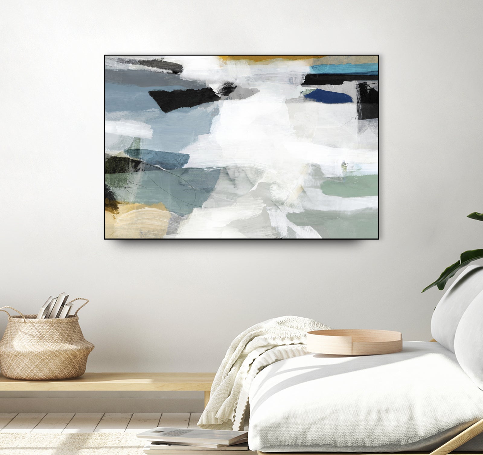 Brush Formation II by Pi Studio on GIANT ART - blue mixed media