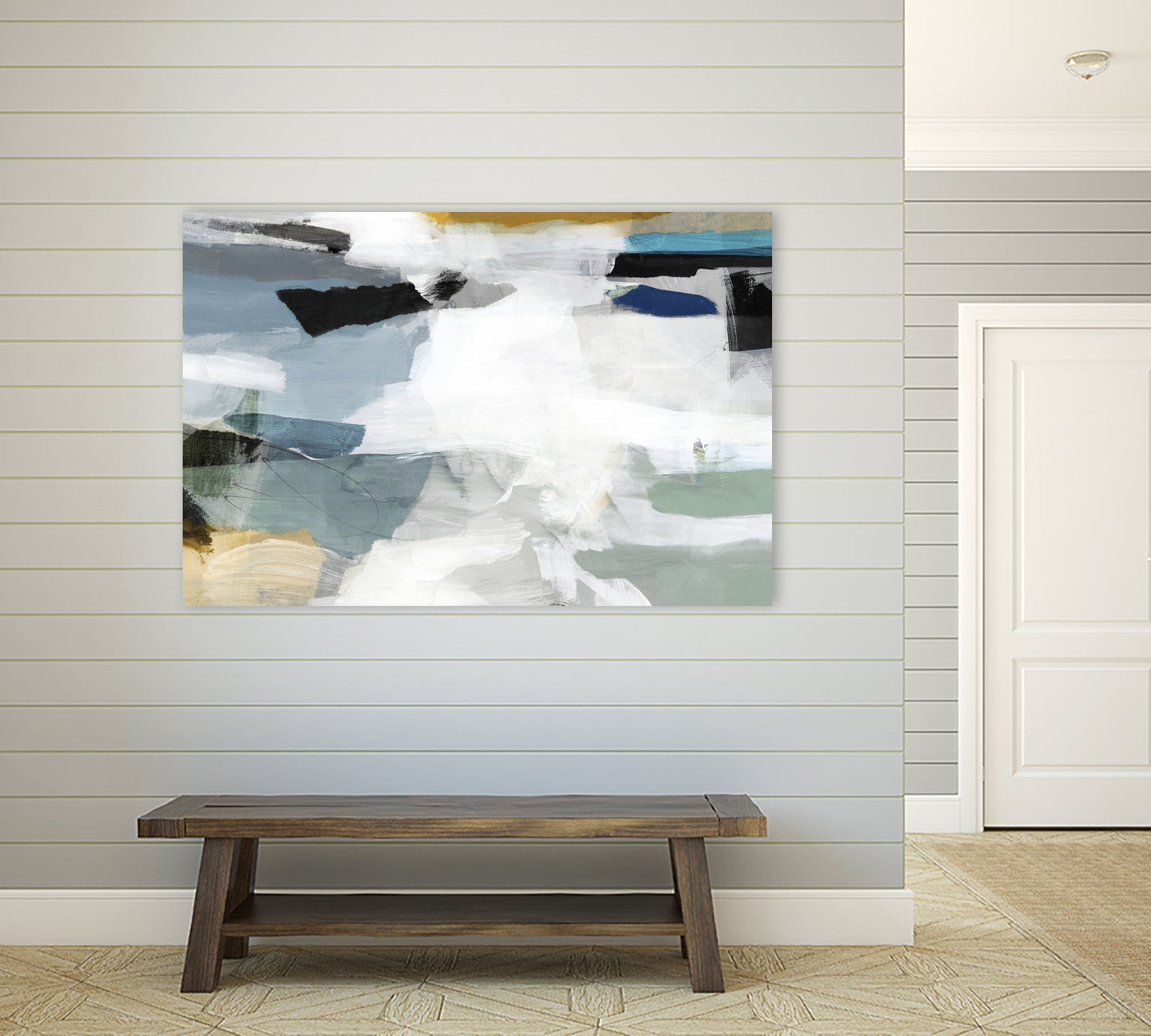 Brush Formation II by Pi Studio on GIANT ART - blue mixed media