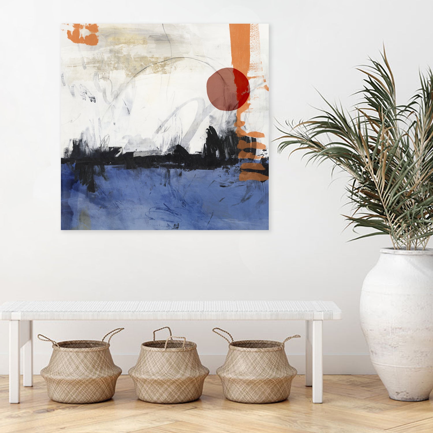 Midnight Rise I by Pi Studio on GIANT ART - blue mixed media