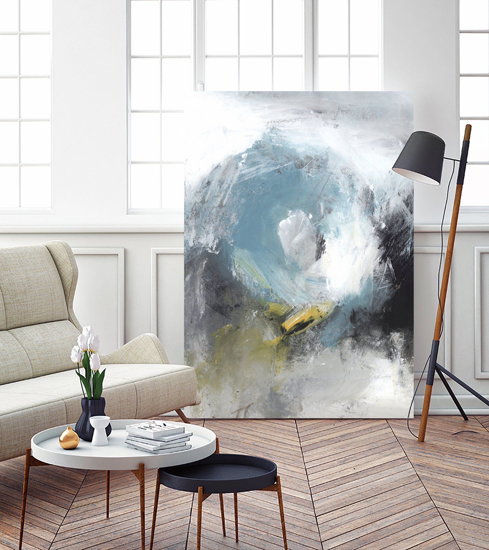 Aquamarine II by Pi Studio on GIANT ART - blue mixed media