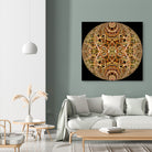 Red Grasses 3 Mandala by Digital Crafts on GIANT ART - brown photo illustration