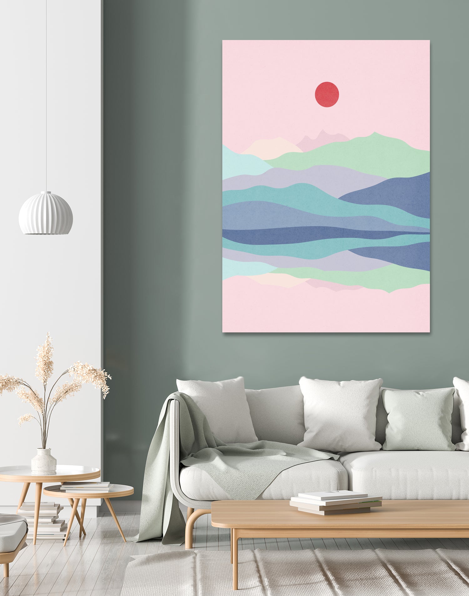 Watercolor landscape 3 by Vitor Costa on GIANT ART - blue digital painting