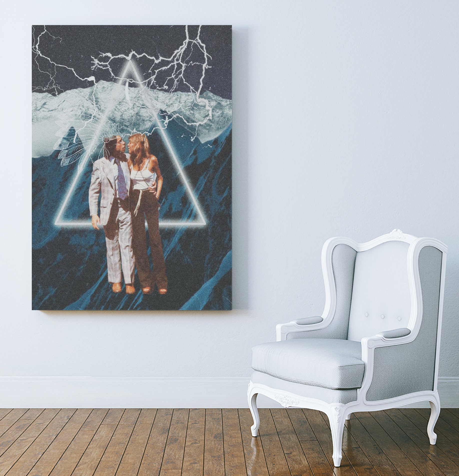Couple by Lori Andrews on GIANT ART - white photo illustration