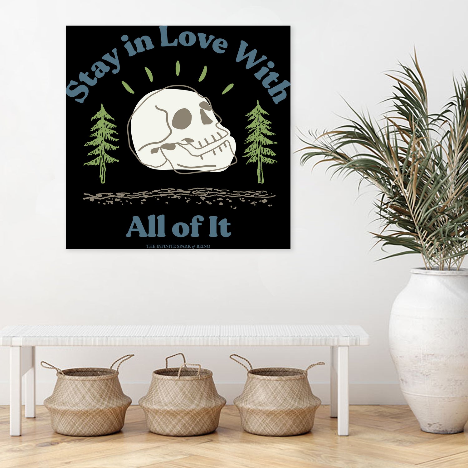 Stay in Love With All of It by The Infinite Spark of Being Keith Welsh on GIANT ART - white typography