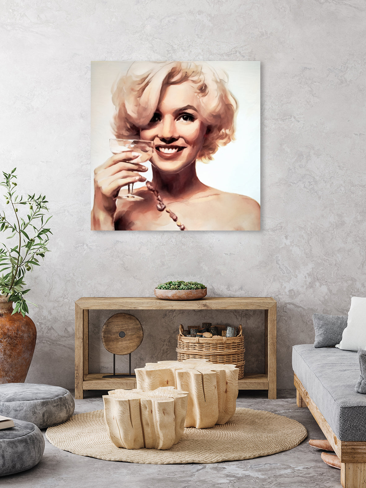 Marilyn Monroe by William Cuccio on GIANT ART - yellow digital painting