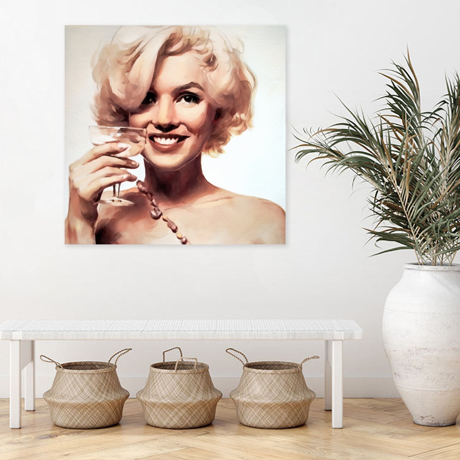 Marilyn Monroe by William Cuccio on GIANT ART - yellow digital painting