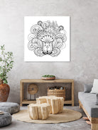 black&white zen-like composition by Galyna Novykova on GIANT ART - white digital drawing