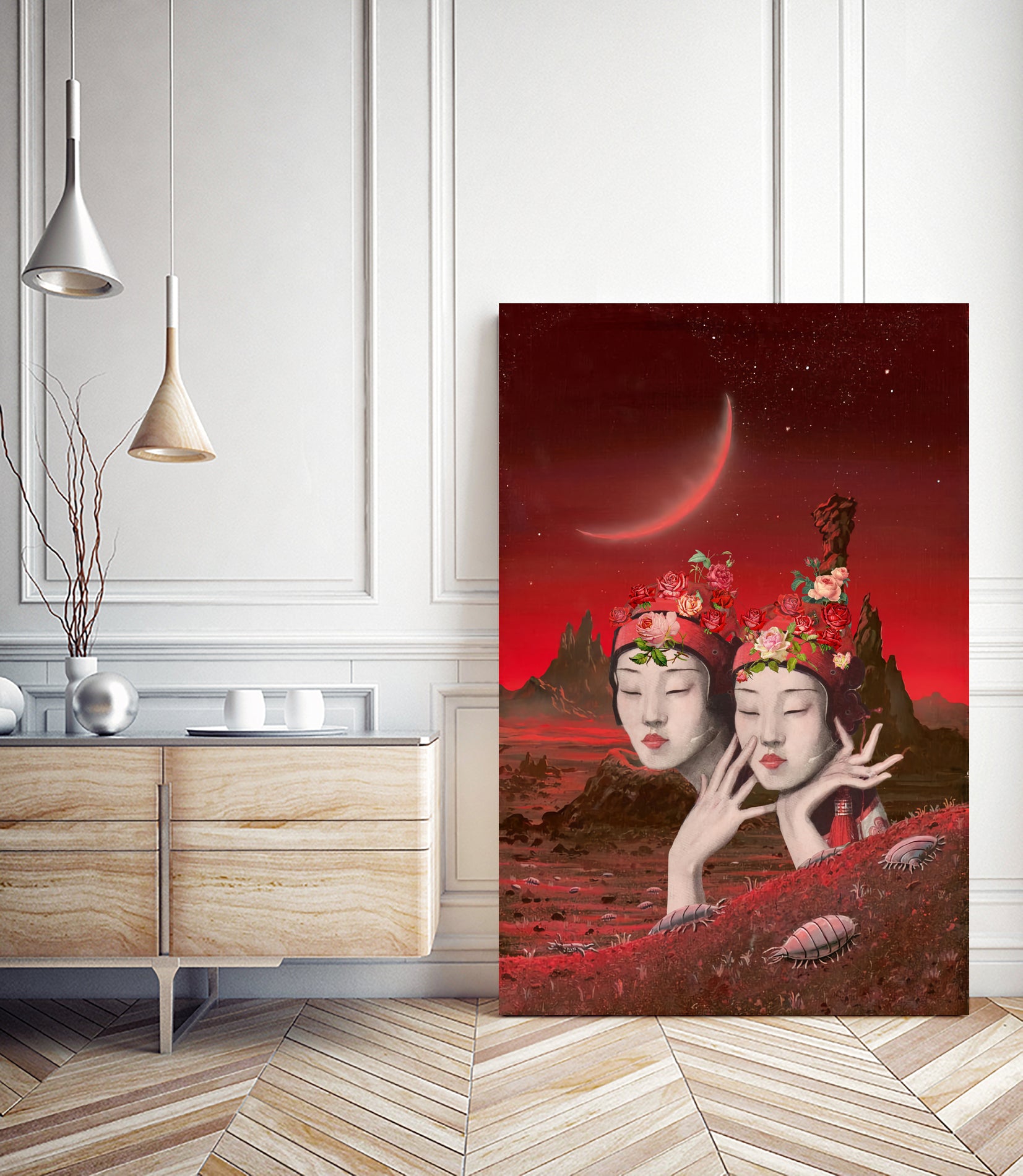 binary by Julia Lillard on GIANT ART - red photo manipulation