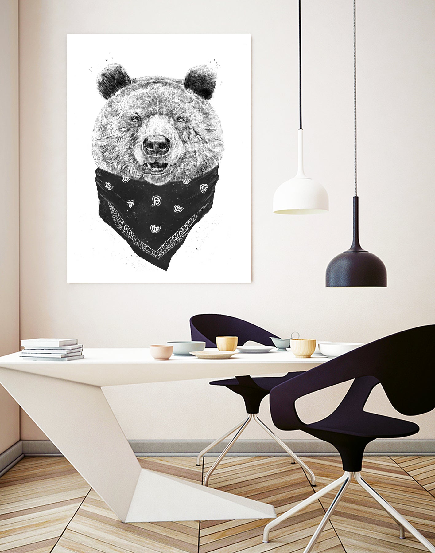 Wild bear by Solti Balázs on GIANT ART - white digital drawing