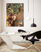 bird brain 2, all about birds by Julia Lillard on GIANT ART - brown photo manipulation