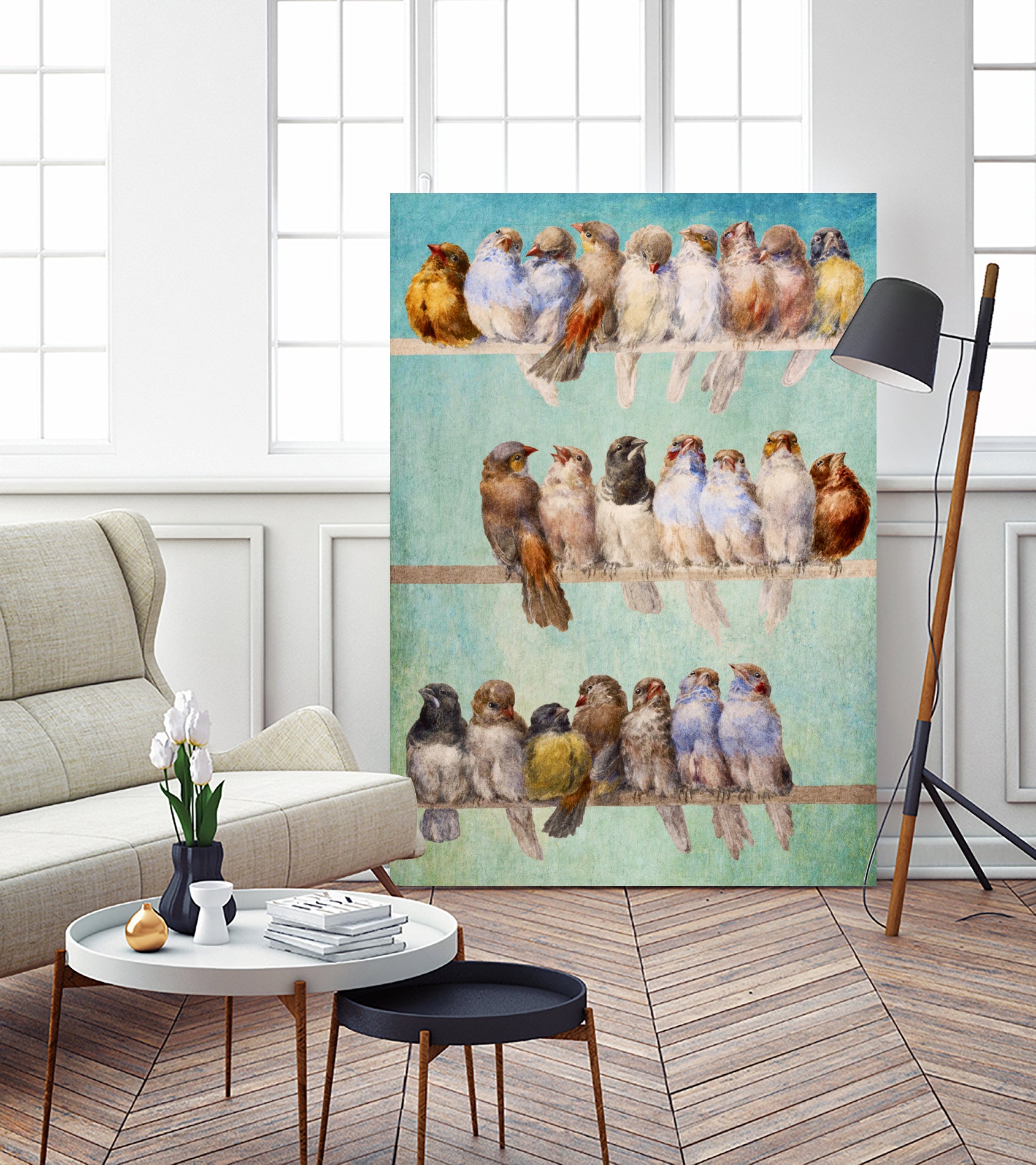 Birds Birds Birds by Diogo Veríssimo on GIANT ART - green photo manipulation