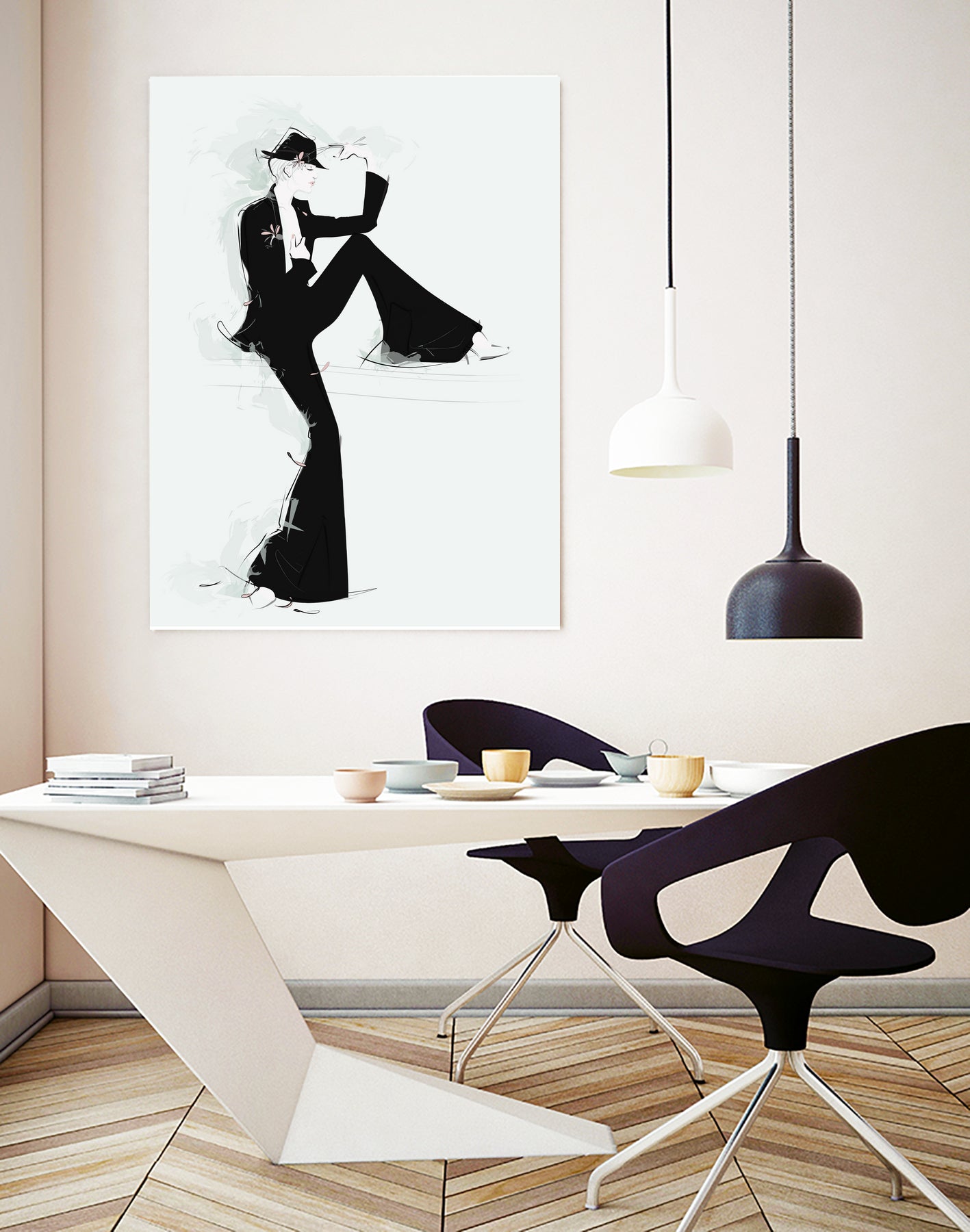 Tuxedo by Jennifer Griffey on GIANT ART - black digital painting
