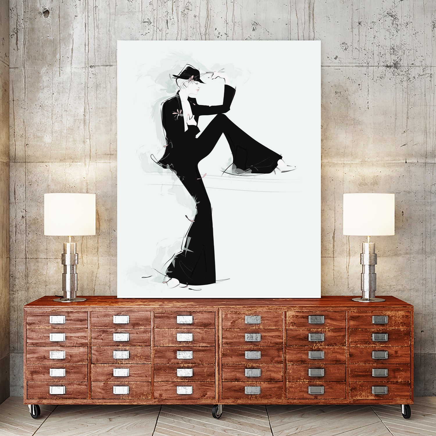 Tuxedo by Jennifer Griffey on GIANT ART - black digital painting