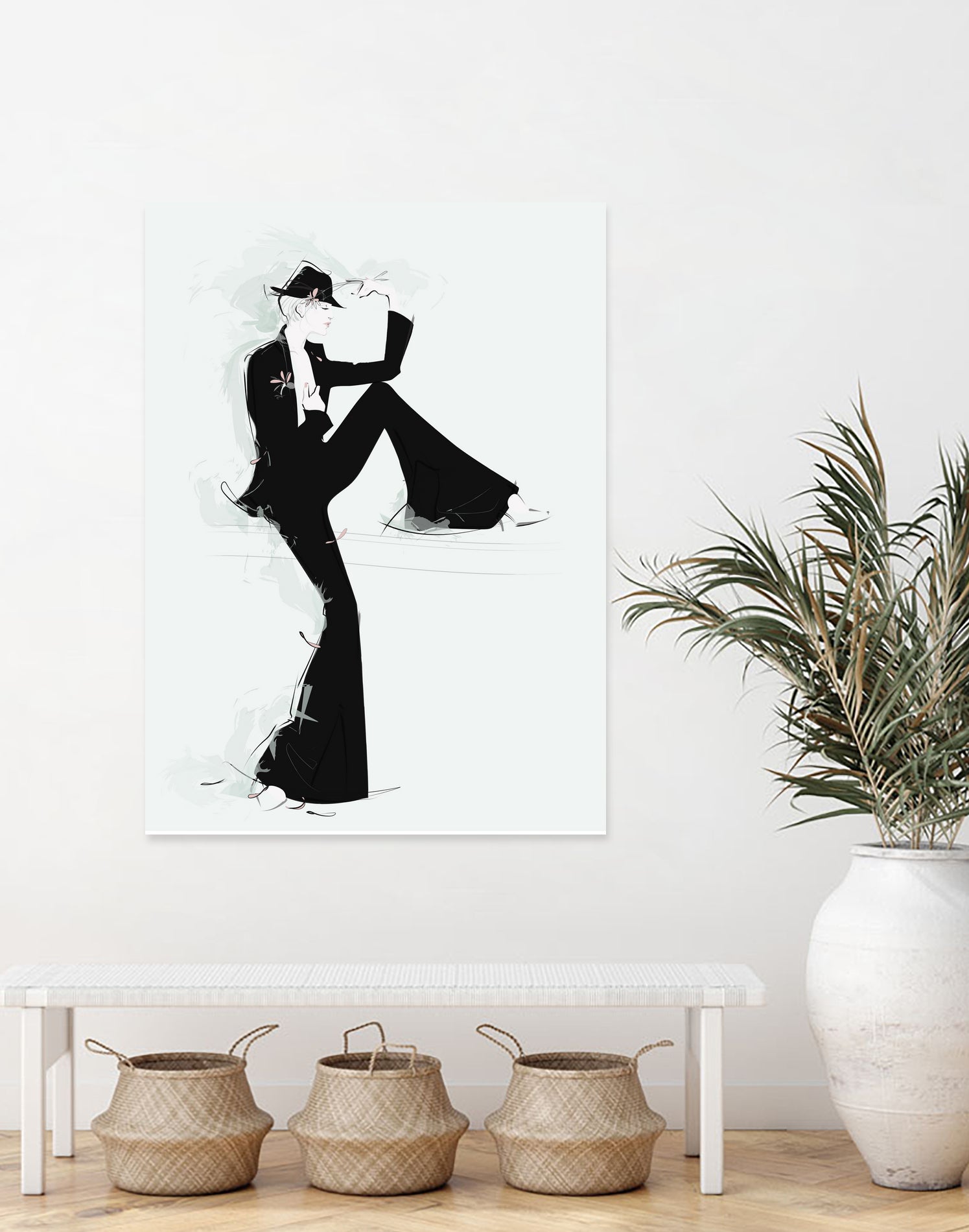 Tuxedo by Jennifer Griffey on GIANT ART - black digital painting