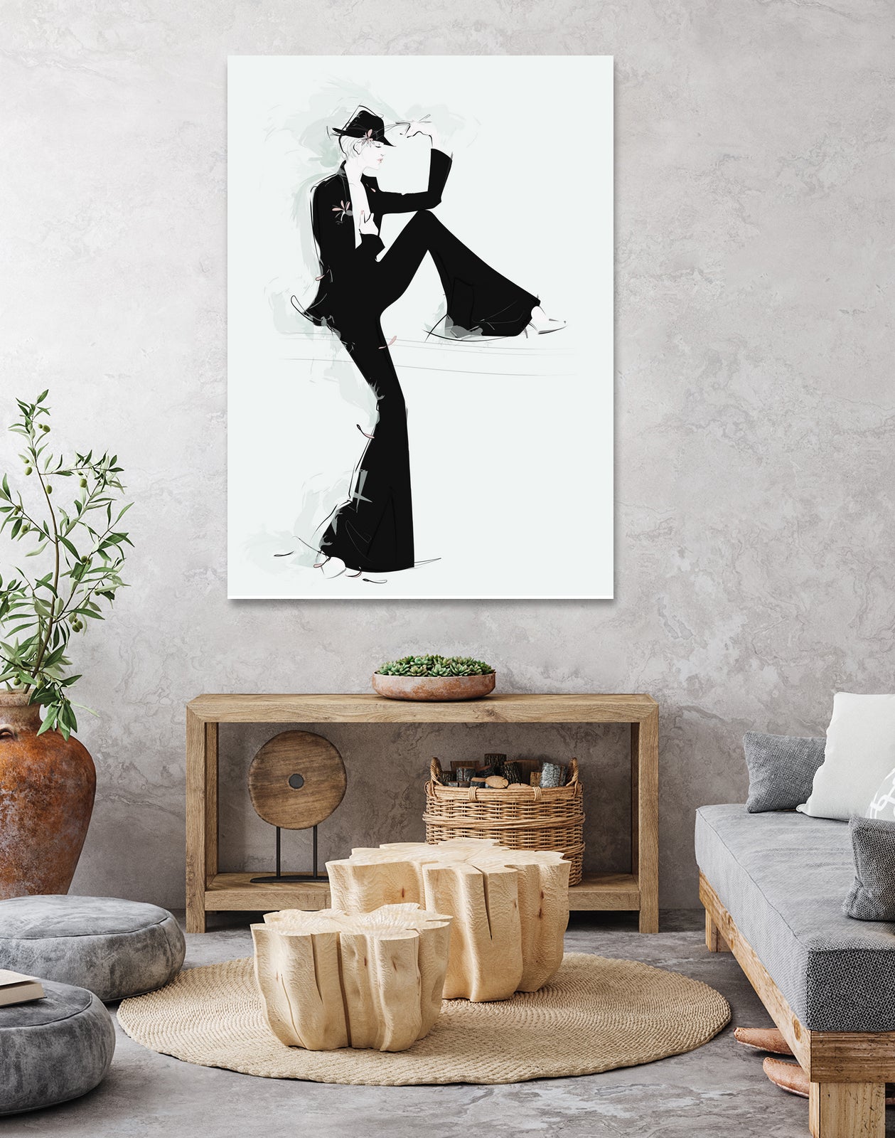 Tuxedo by Jennifer Griffey on GIANT ART - black digital painting