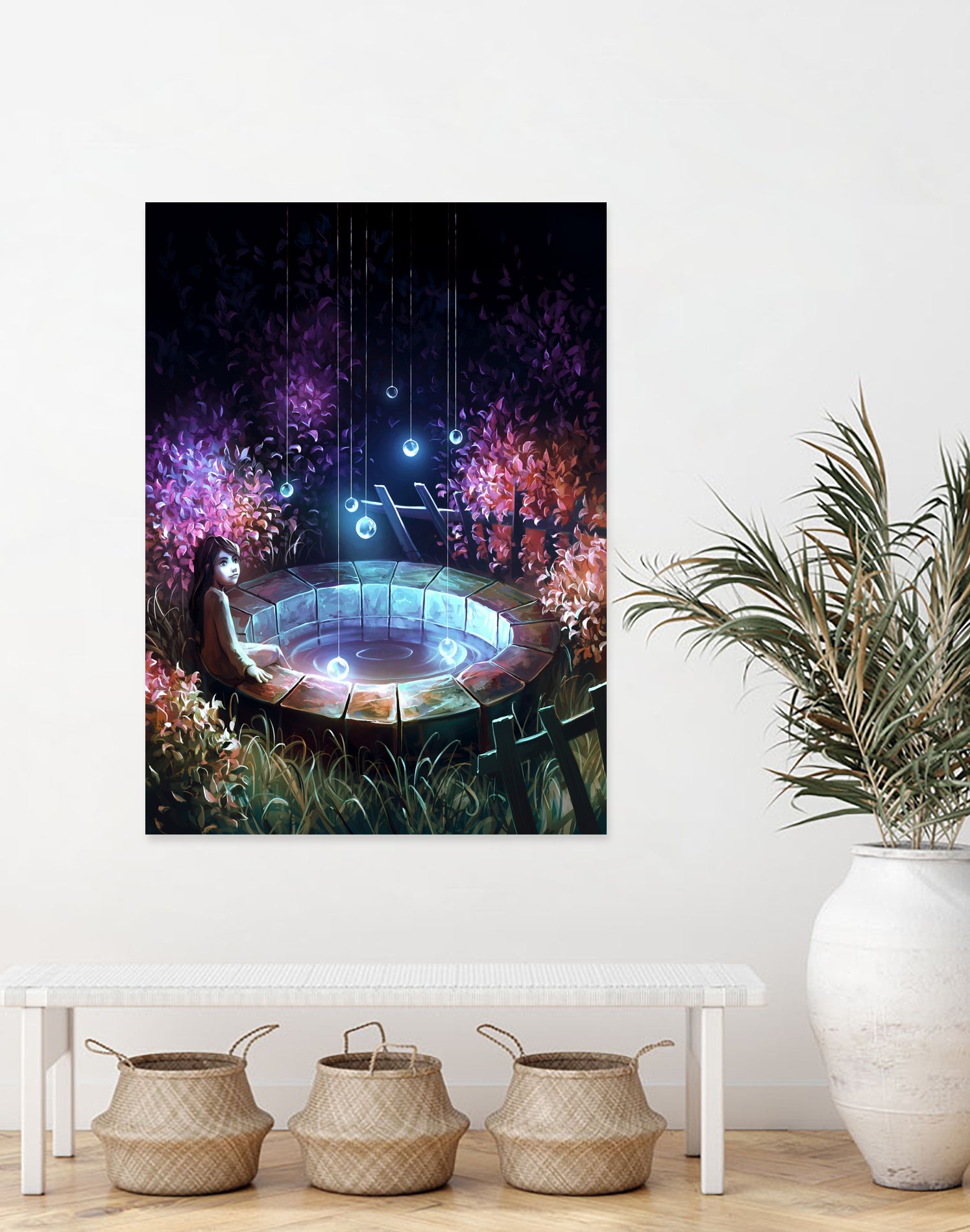 Make a wish by Cyril Rolando on GIANT ART - fuchsia digital painting
