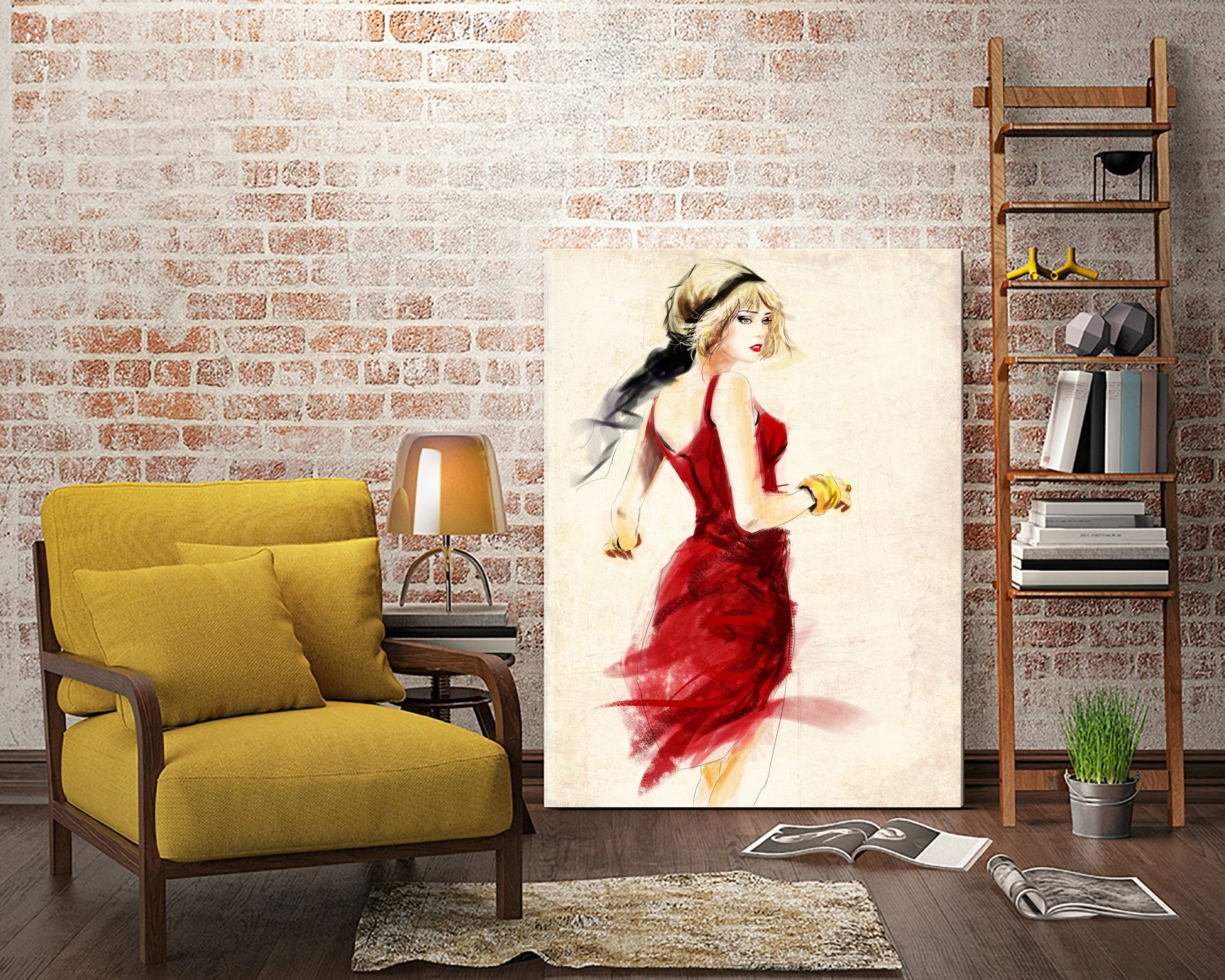 Erica by Ng Chun Fui on GIANT ART - red digital painting