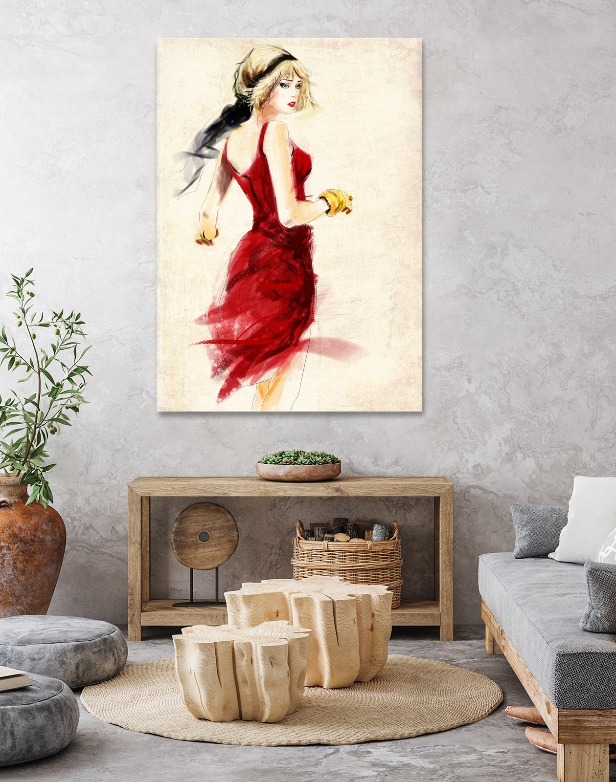 Erica by Ng Chun Fui on GIANT ART - red digital painting