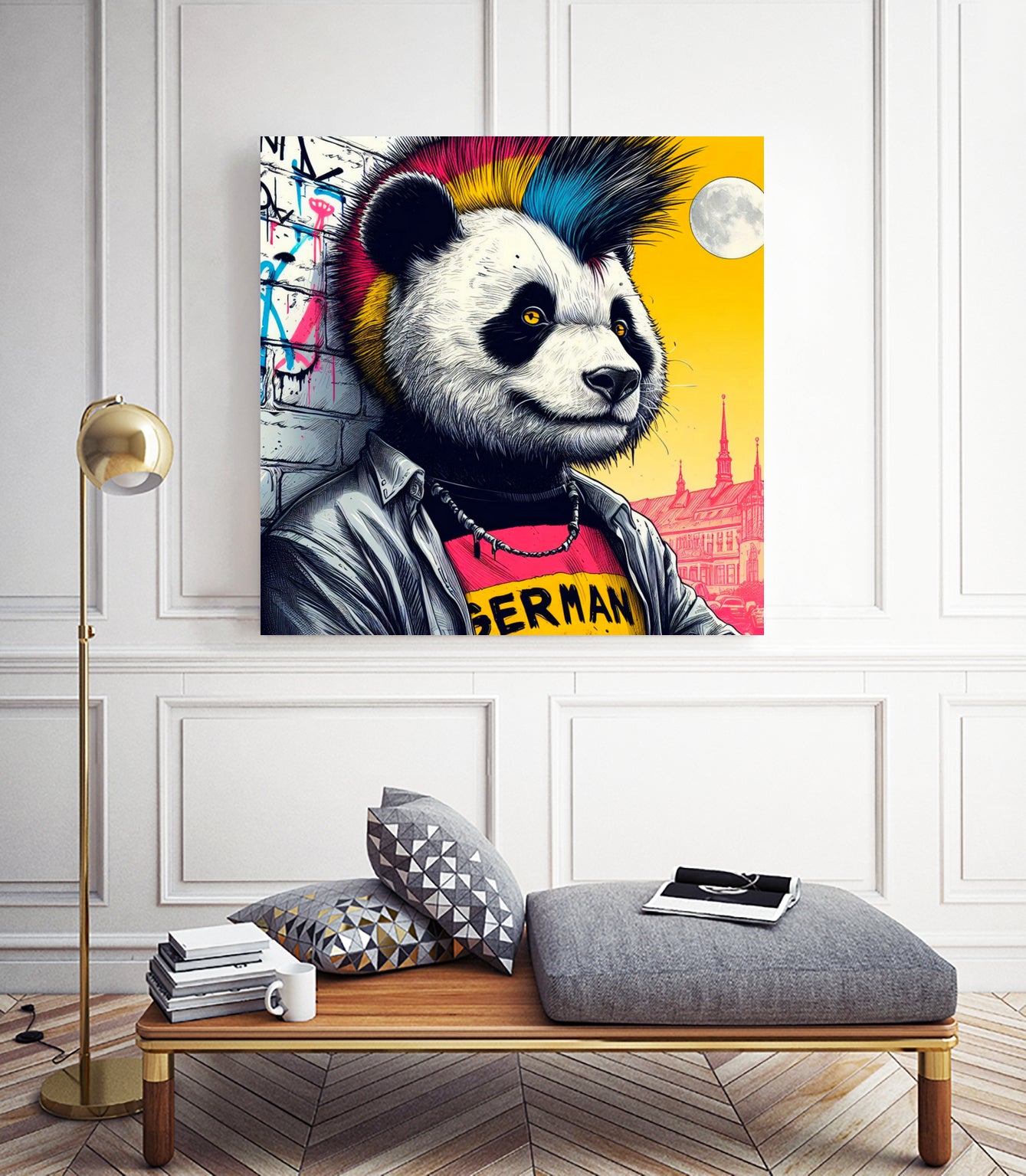 ANARCHY IN THE FRG 2 by OTIS PORRITT on GIANT ART - yellow digital painting