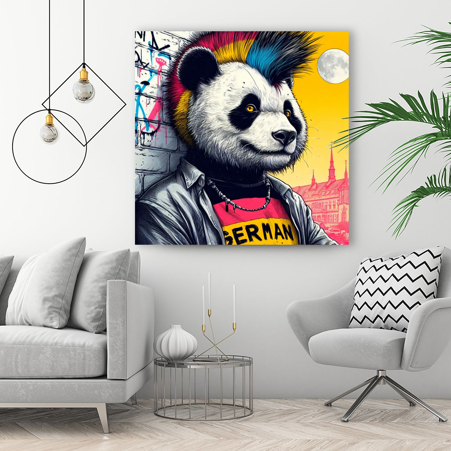 ANARCHY IN THE FRG 2 by OTIS PORRITT on GIANT ART - yellow digital painting