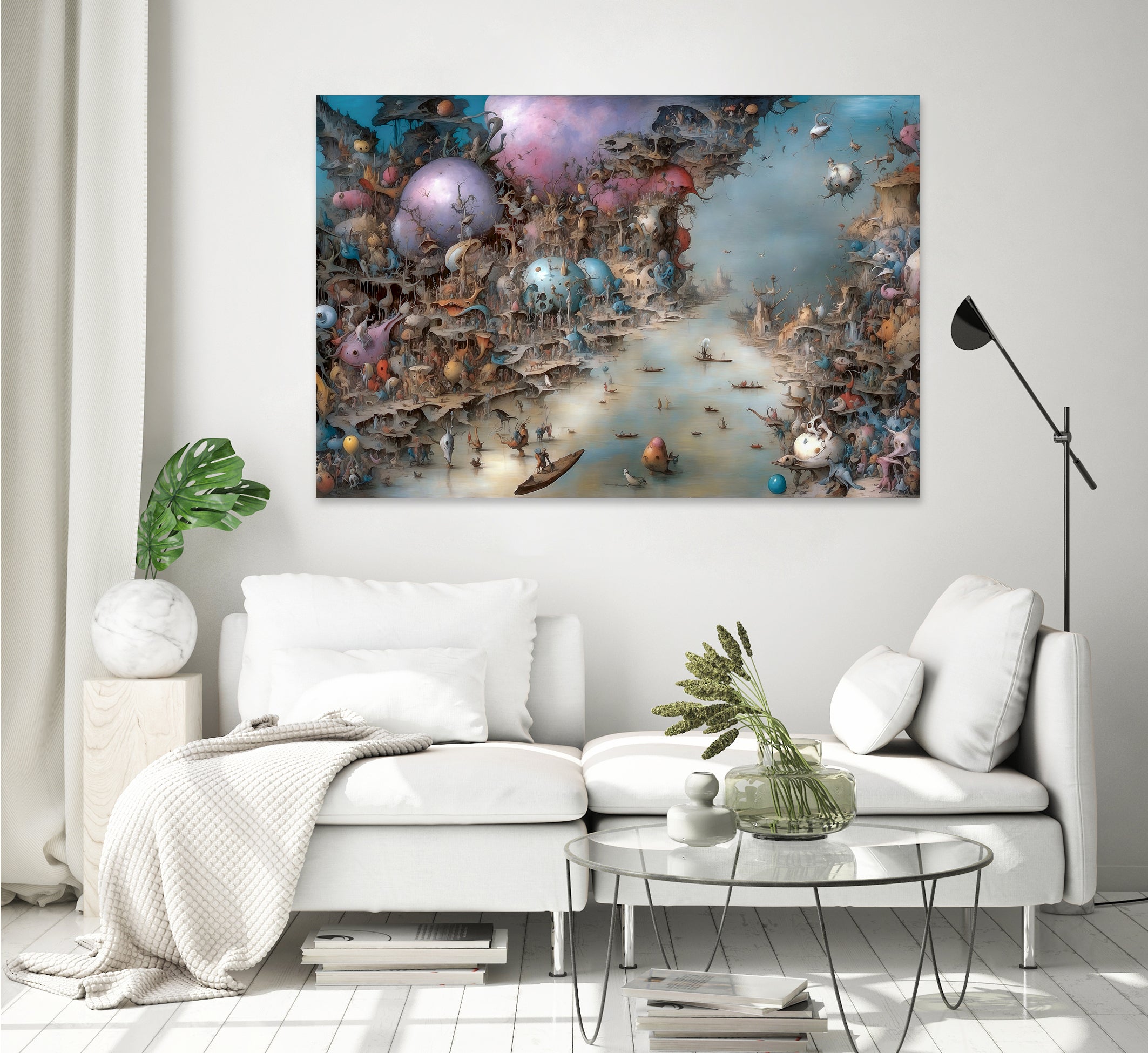 Fighting The Current Of The River Of Regret by Eric Ton on GIANT ART - white digital painting