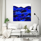 Blue Hills by Elisabeth Fredriksson on GIANT ART - blue mixed media