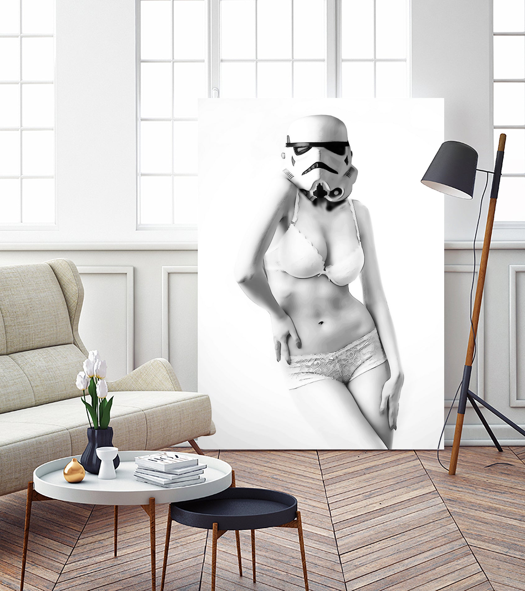 Sexy collection : sexy stormtrooper by Julien Kaltnecker on GIANT ART - black character design
