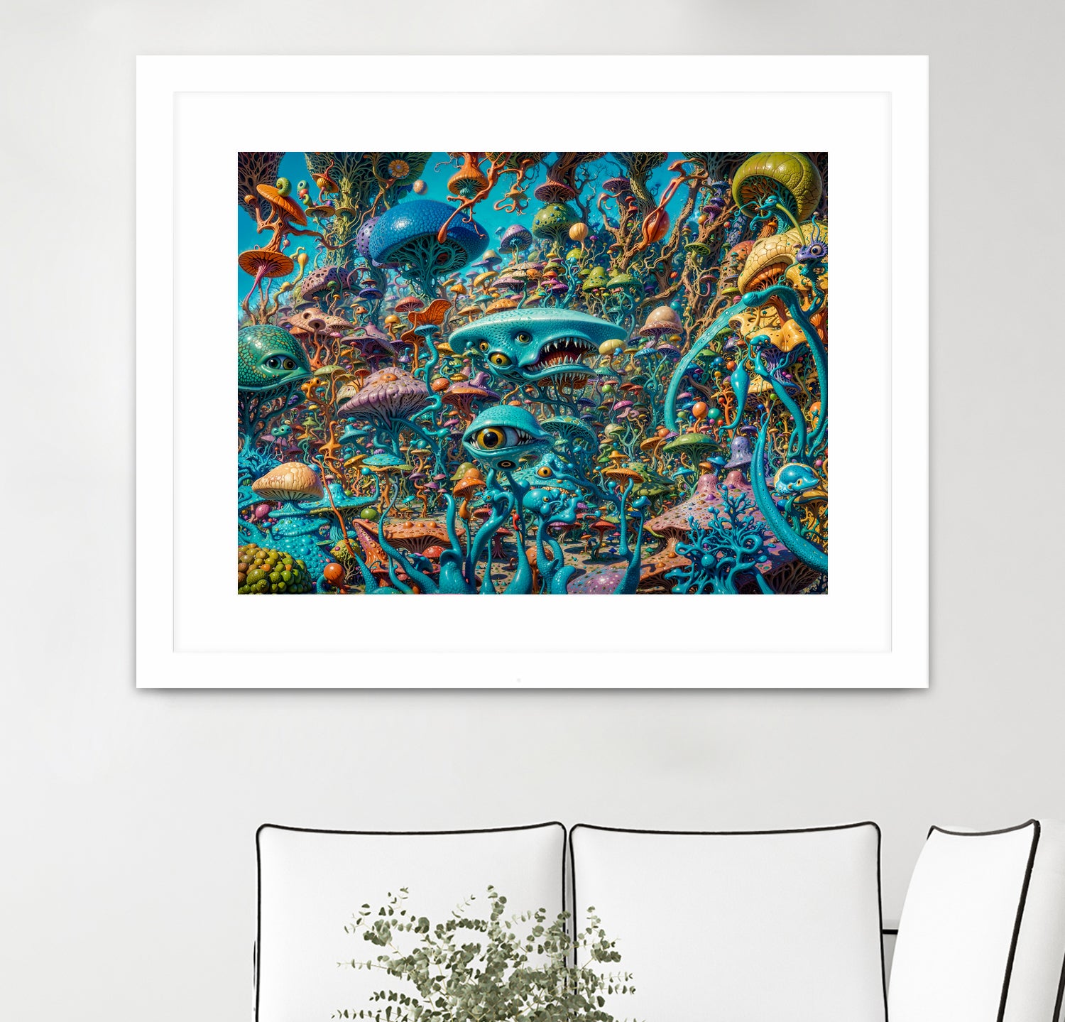 The Jungle Of The Absurd by Eric Ton on GIANT ART - white digital painting