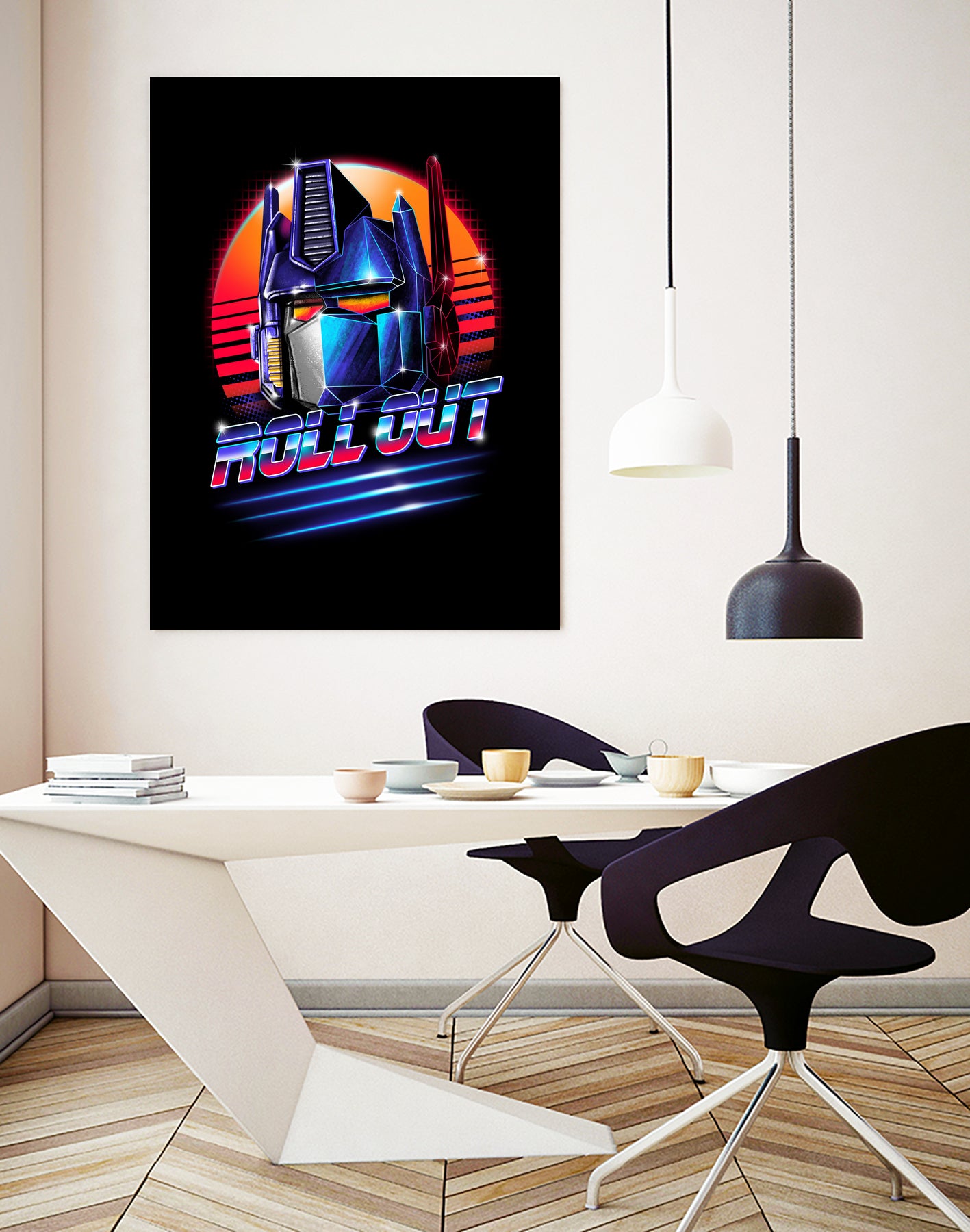 Roll Out! by Vincent Trinidad on GIANT ART - black digital painting