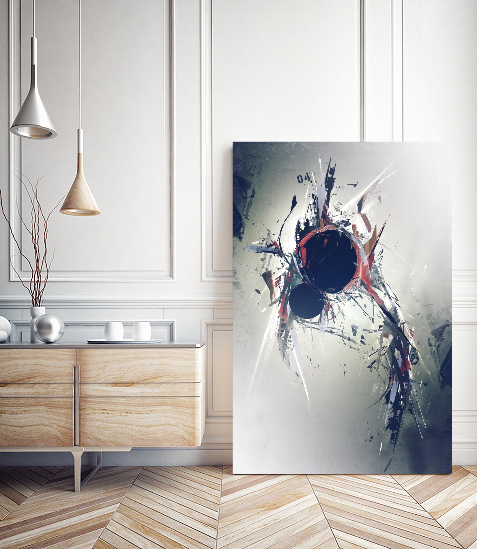 Heartbeat by George Smith on GIANT ART - gray digital painting