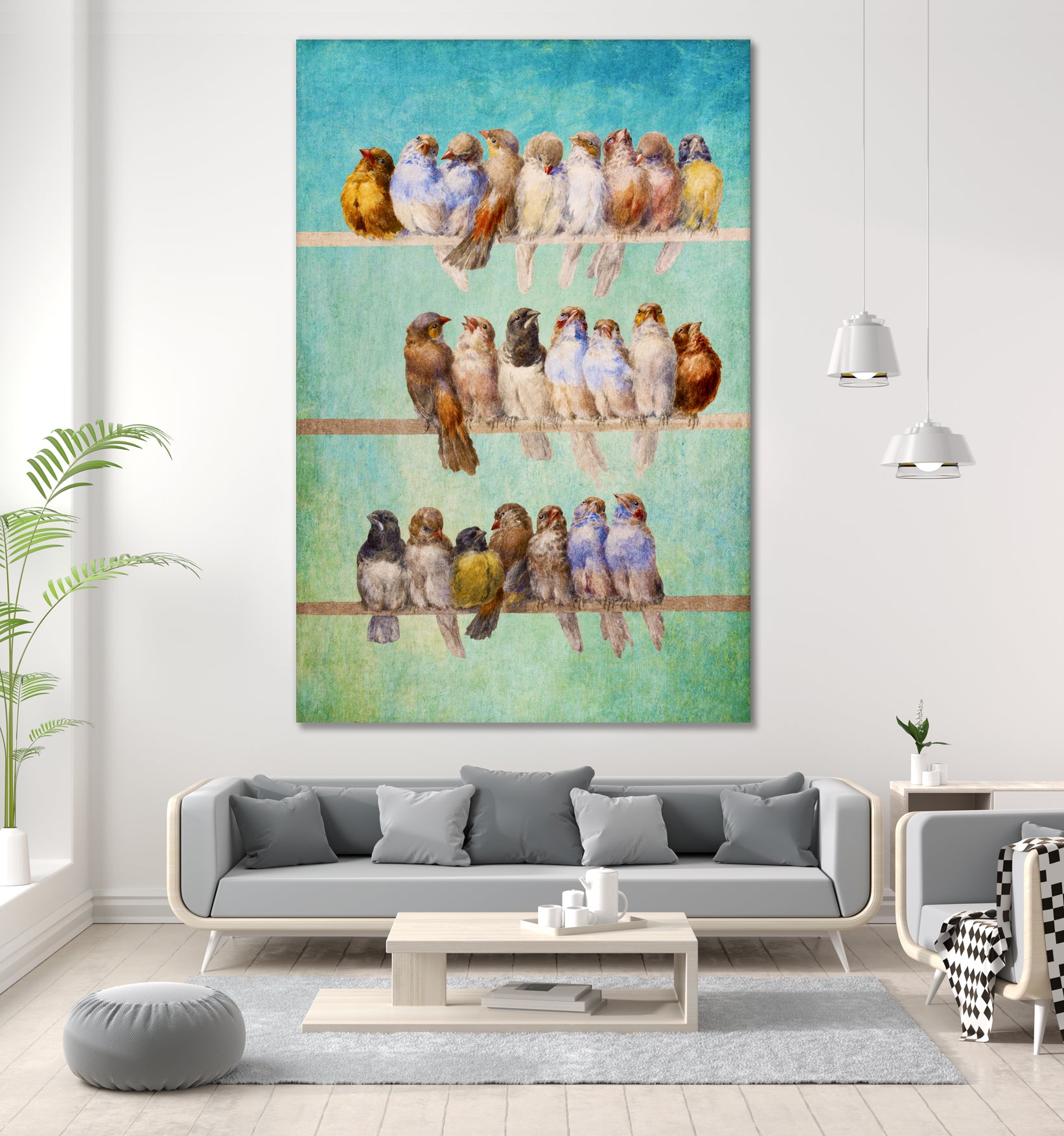 Birds Birds Birds by Diogo Veríssimo on GIANT ART - green photo manipulation