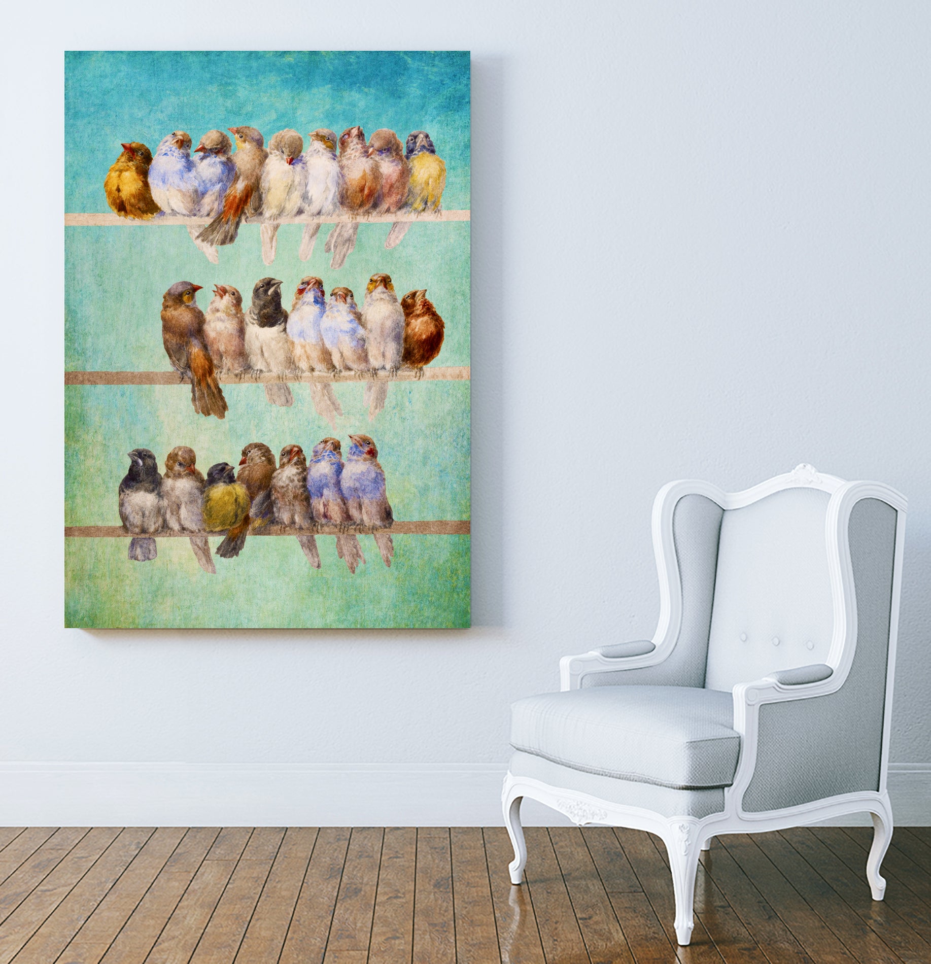 Birds Birds Birds by Diogo Veríssimo on GIANT ART - green photo manipulation