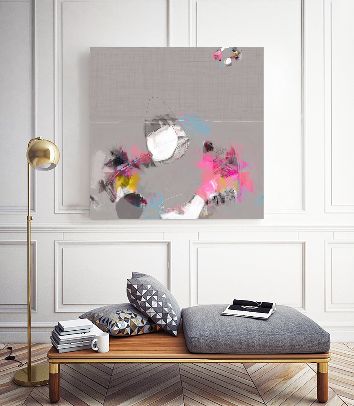 Dévoiler by Octal Pixel on GIANT ART - pink digital painting