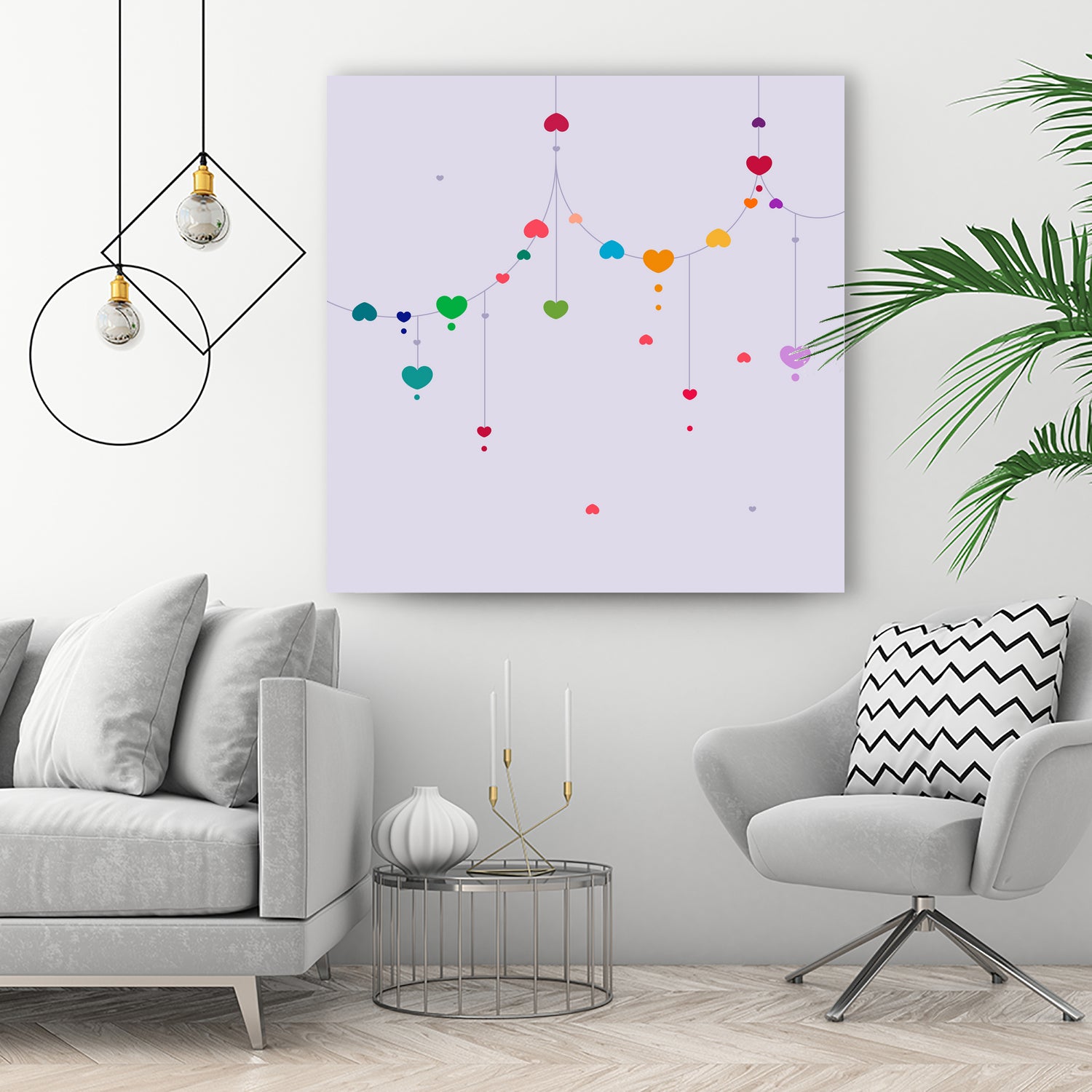 Colorful Love by Alessandra Gagliano on GIANT ART - fuchsia vector illustration