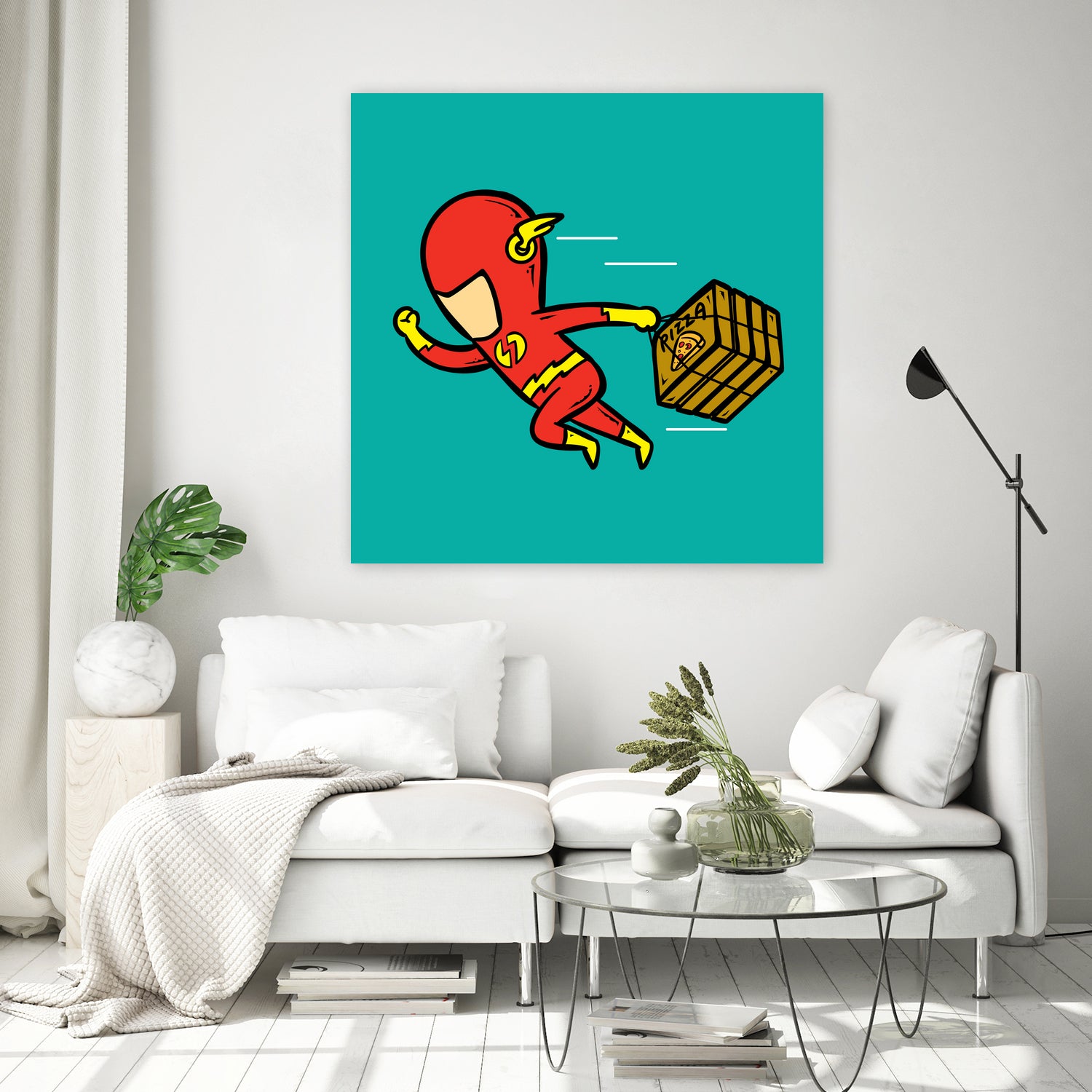 Part Time Job - Pizza House by Chow Hon Lam on GIANT ART - red digital drawing