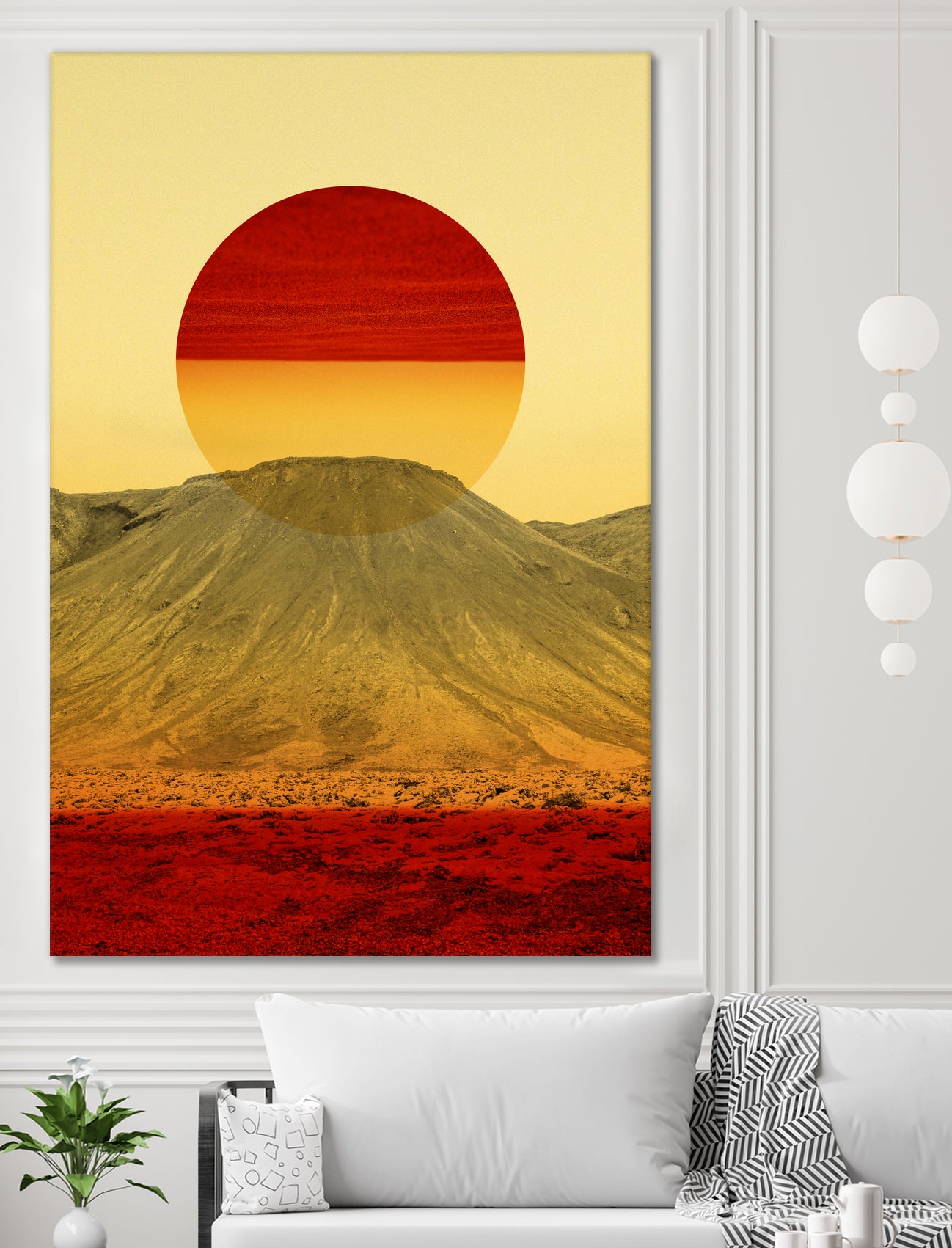 Warm abstraction by Stoian Hitrov on GIANT ART - yellow photo illustration