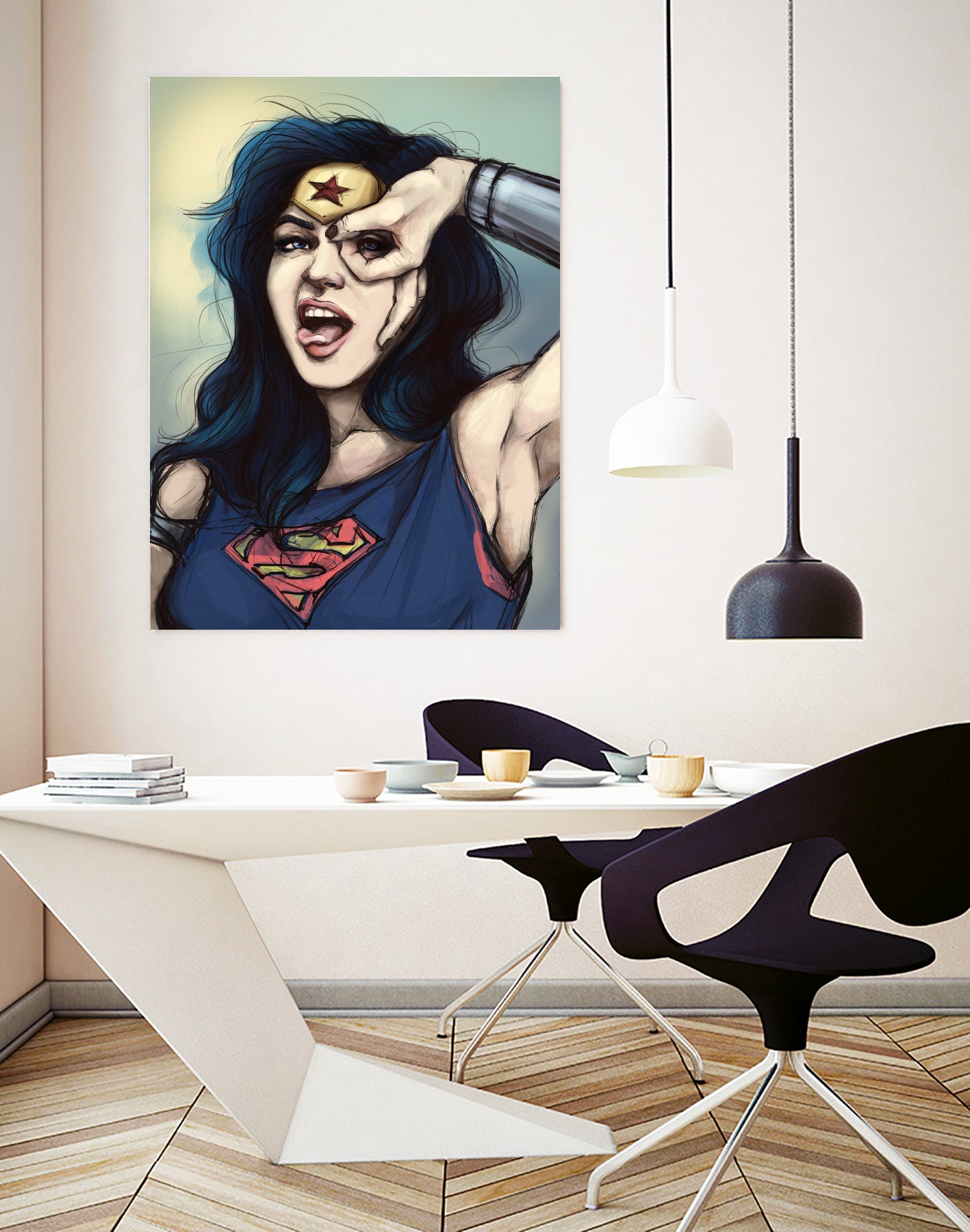 WonderWoman Cosplay by Cristina Dascalu on GIANT ART - blue digital painting