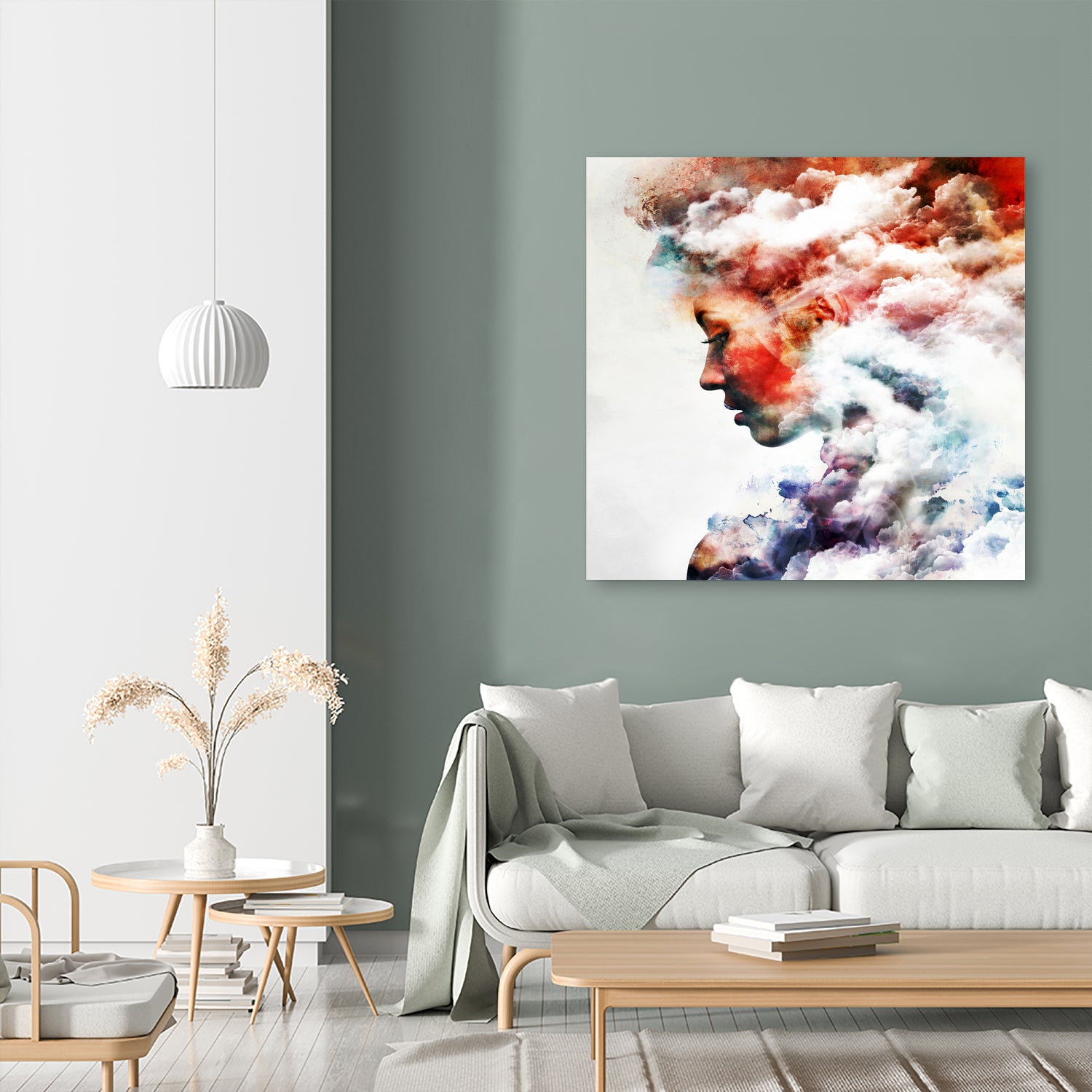 Cosmogony - Version 3 by Emiliano Miniussi on GIANT ART - red photo manipulation