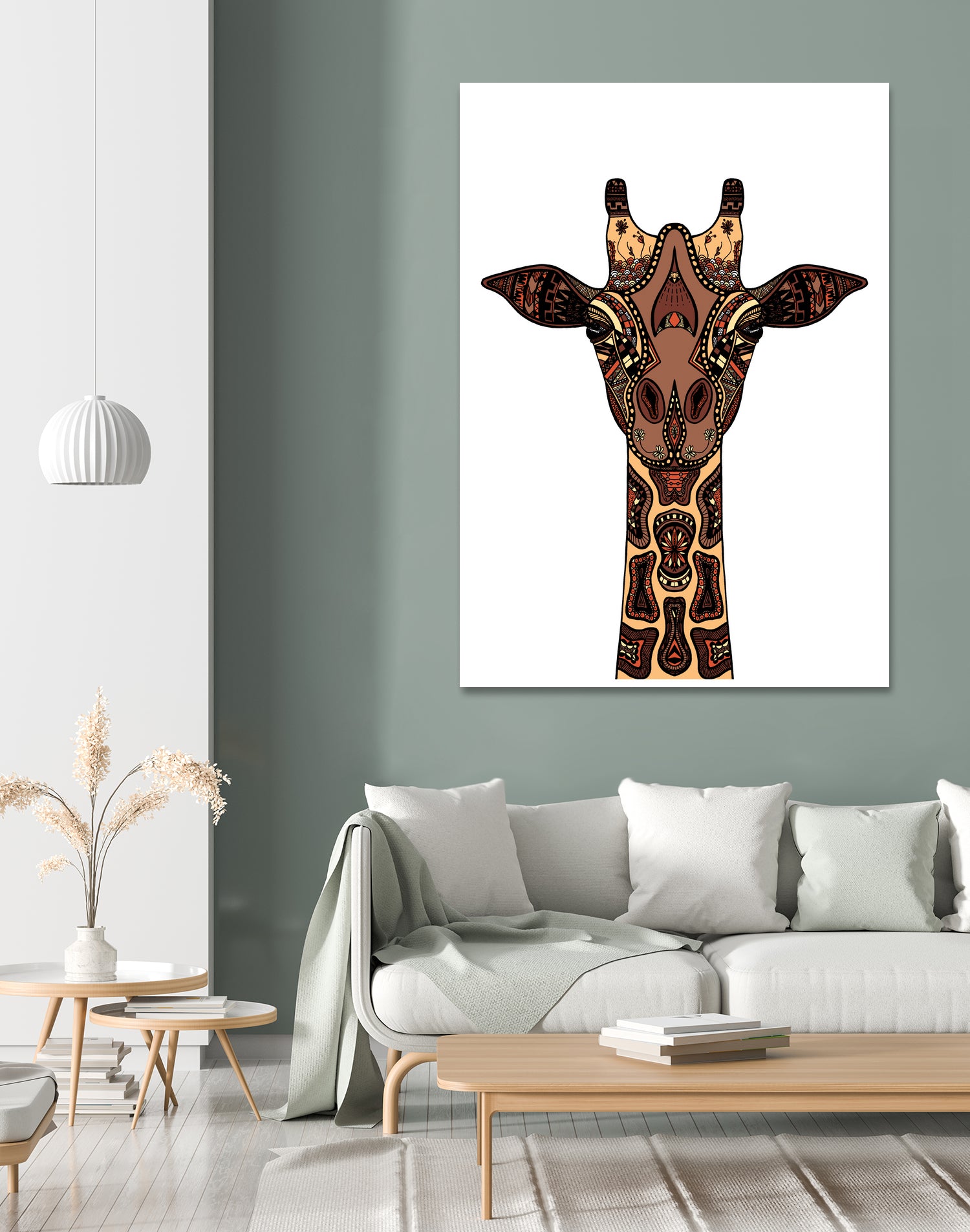Coloured Giraffe Illustration/Drawing by Naomi Davies on GIANT ART - black digital drawing