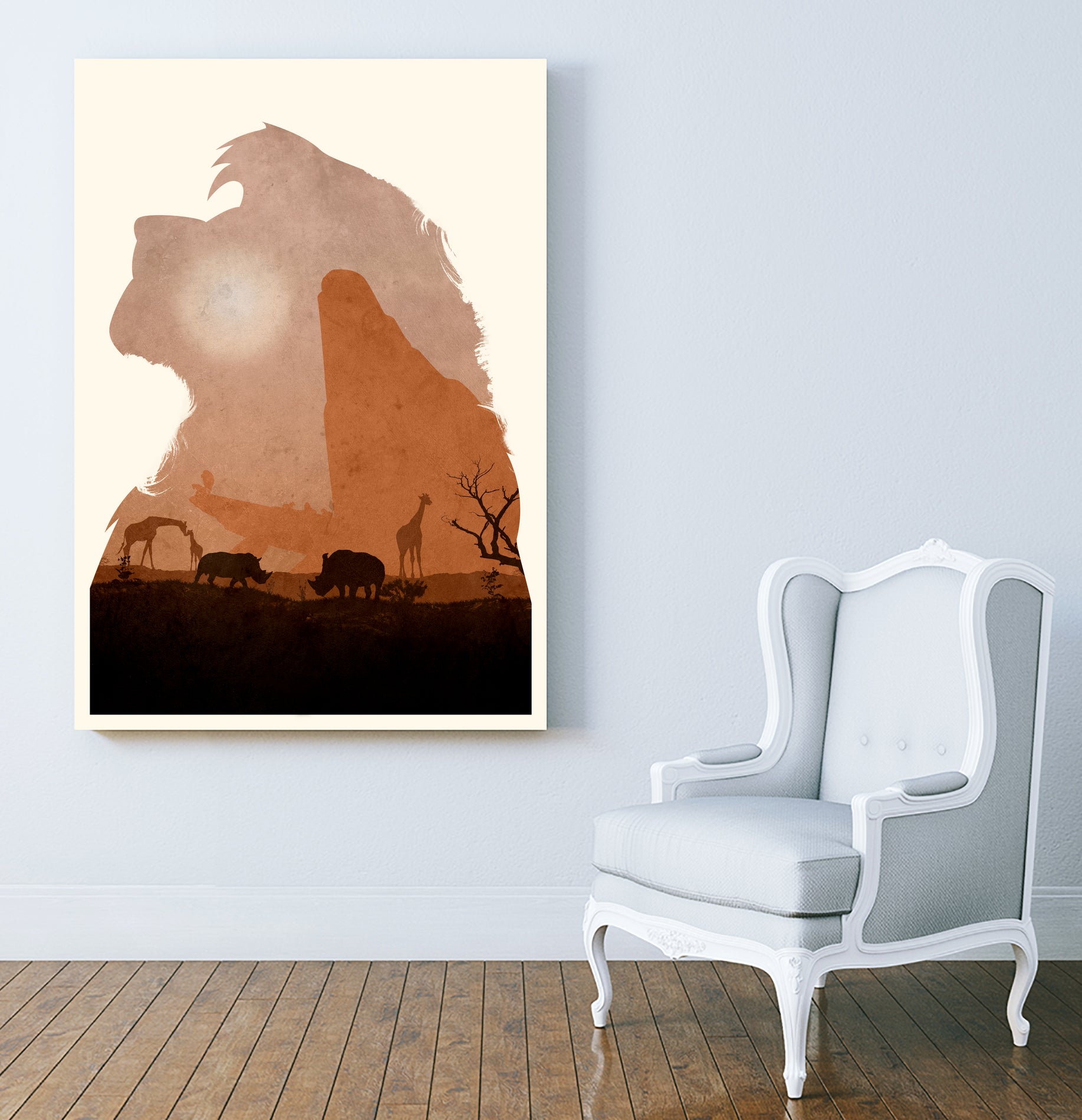 The Lion King (Textless Edition) by Ryan Ripley on GIANT ART - orange digital drawing